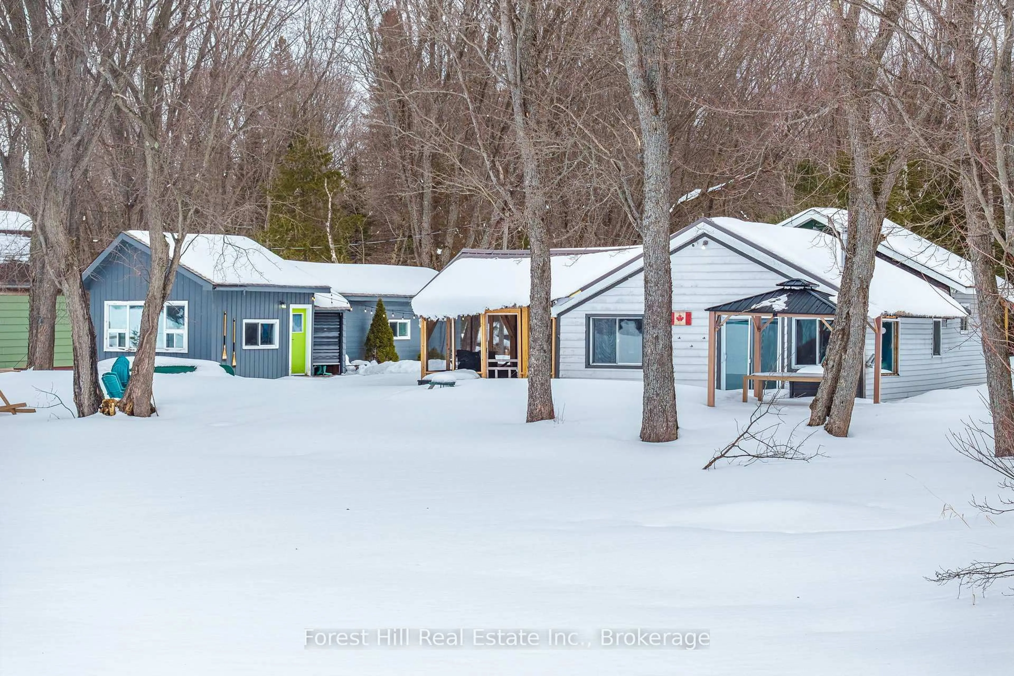 A pic from outside/outdoor area/front of a property/back of a property/a pic from drone, street for 390 Kent Rd, Armour Ontario P0A 1Z0