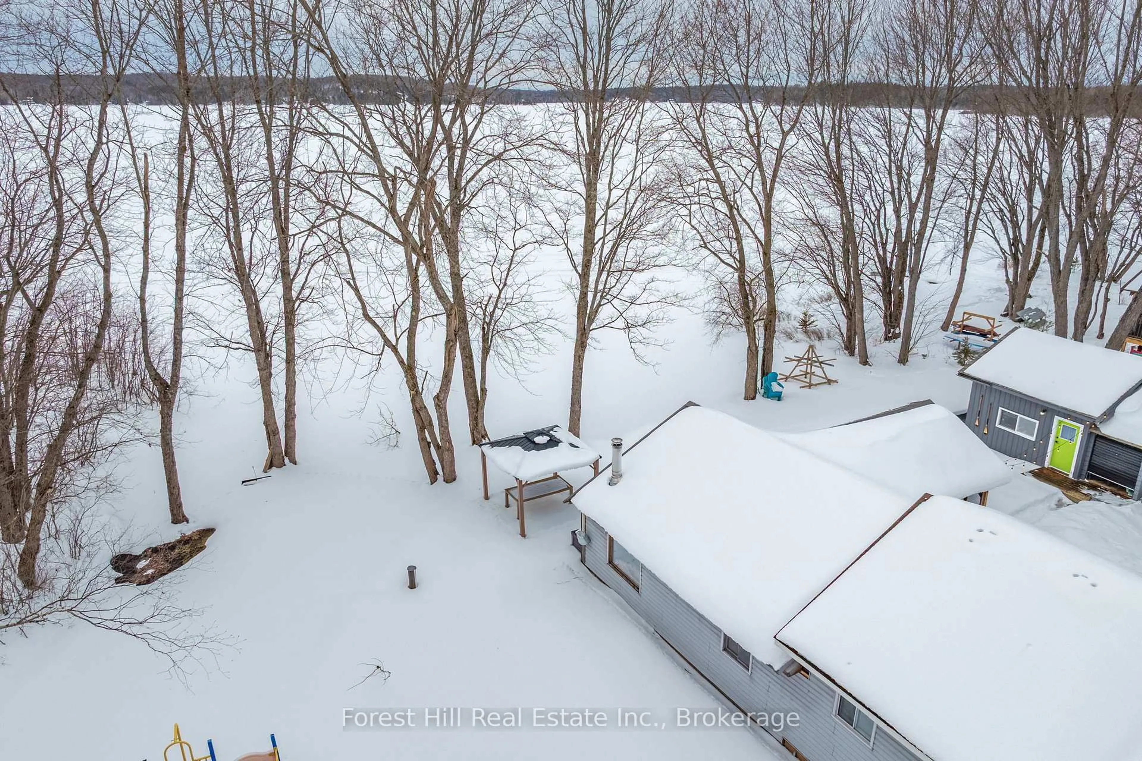 A pic from outside/outdoor area/front of a property/back of a property/a pic from drone, street for 390 Kent Rd, Armour Ontario P0A 1Z0