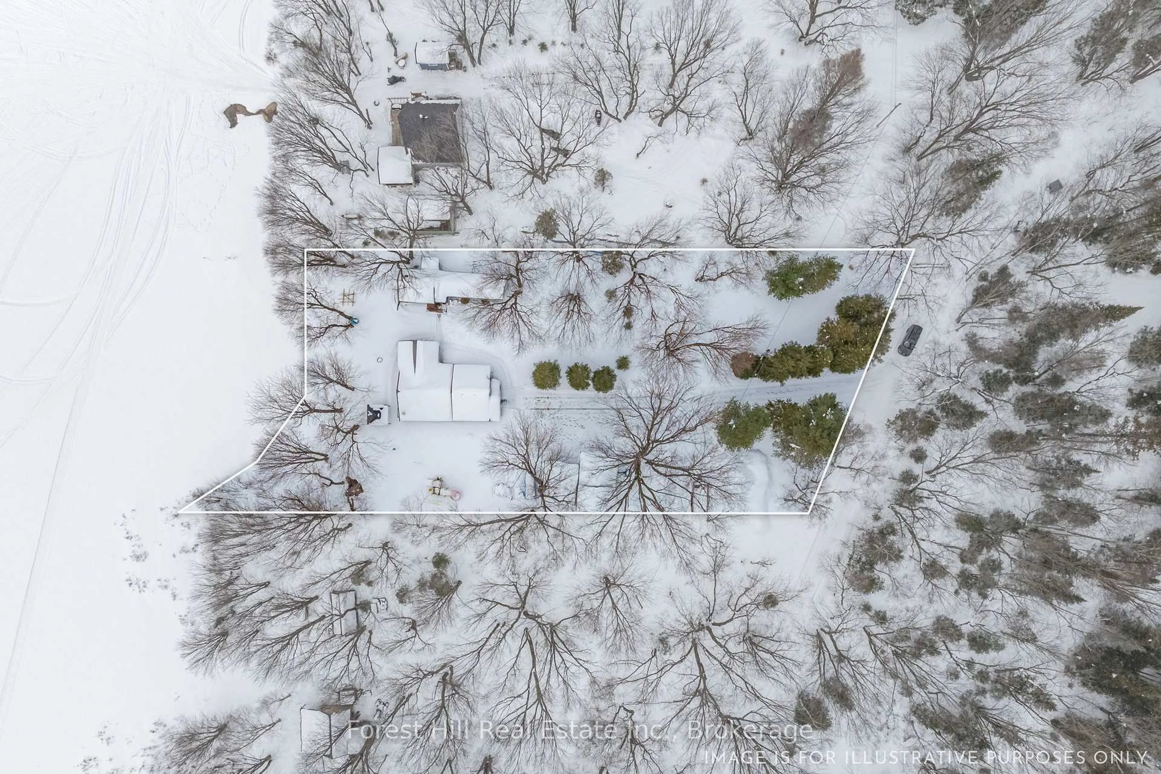 A pic from outside/outdoor area/front of a property/back of a property/a pic from drone, street for 390 Kent Rd, Armour Ontario P0A 1Z0