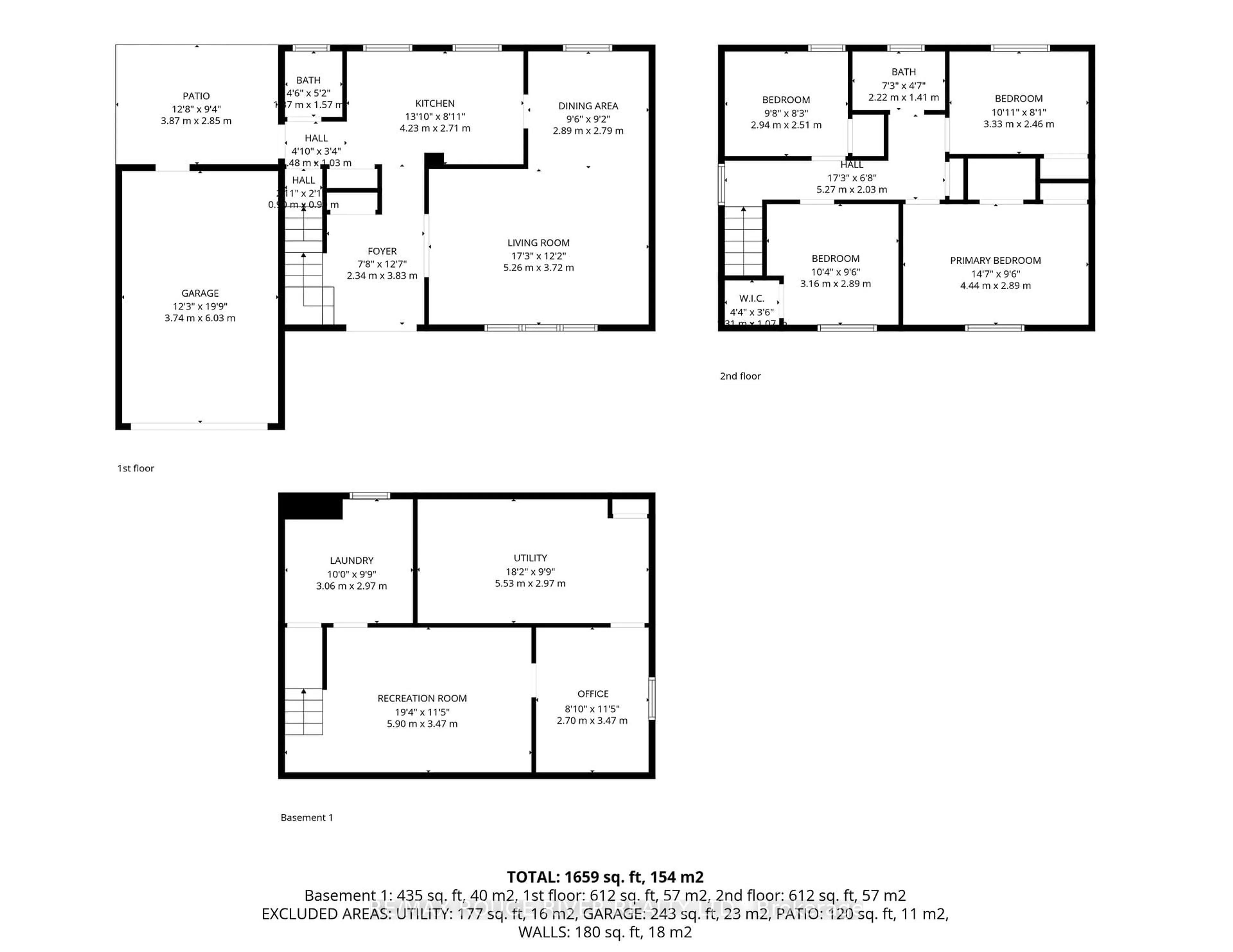 Floor plan for 585 Burwash St, Cobourg Ontario K9A 1Y7
