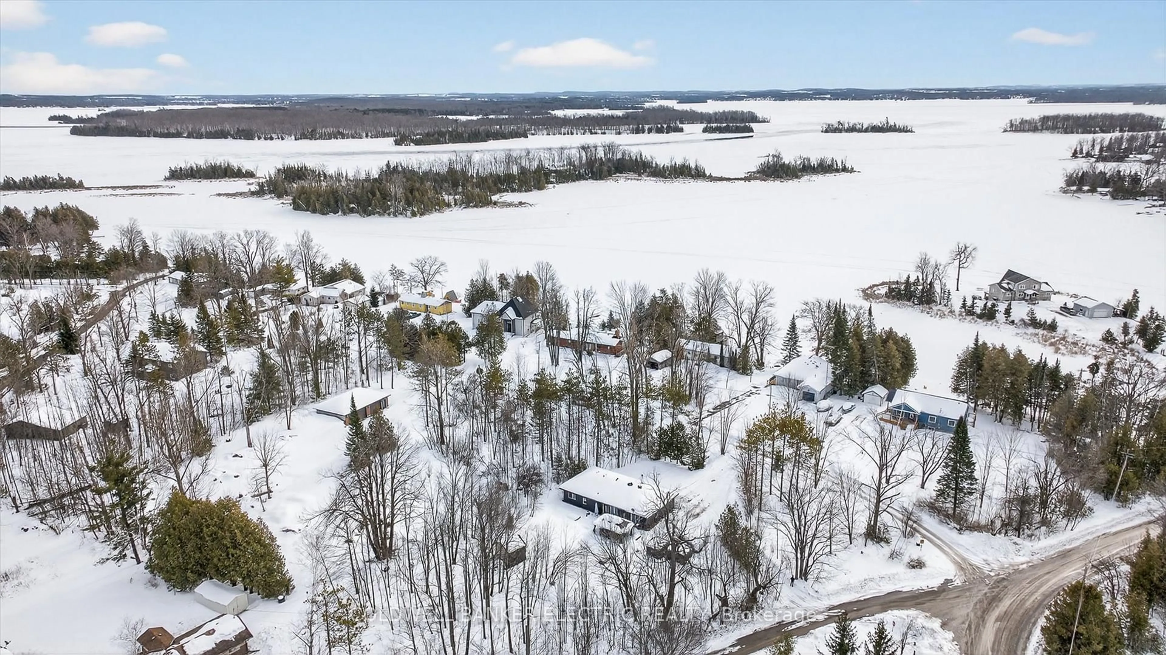 A pic from outside/outdoor area/front of a property/back of a property/a pic from drone, water/lake/river/ocean view for 5 Fire Route 60, Trent Lakes Ontario K0L 1J0