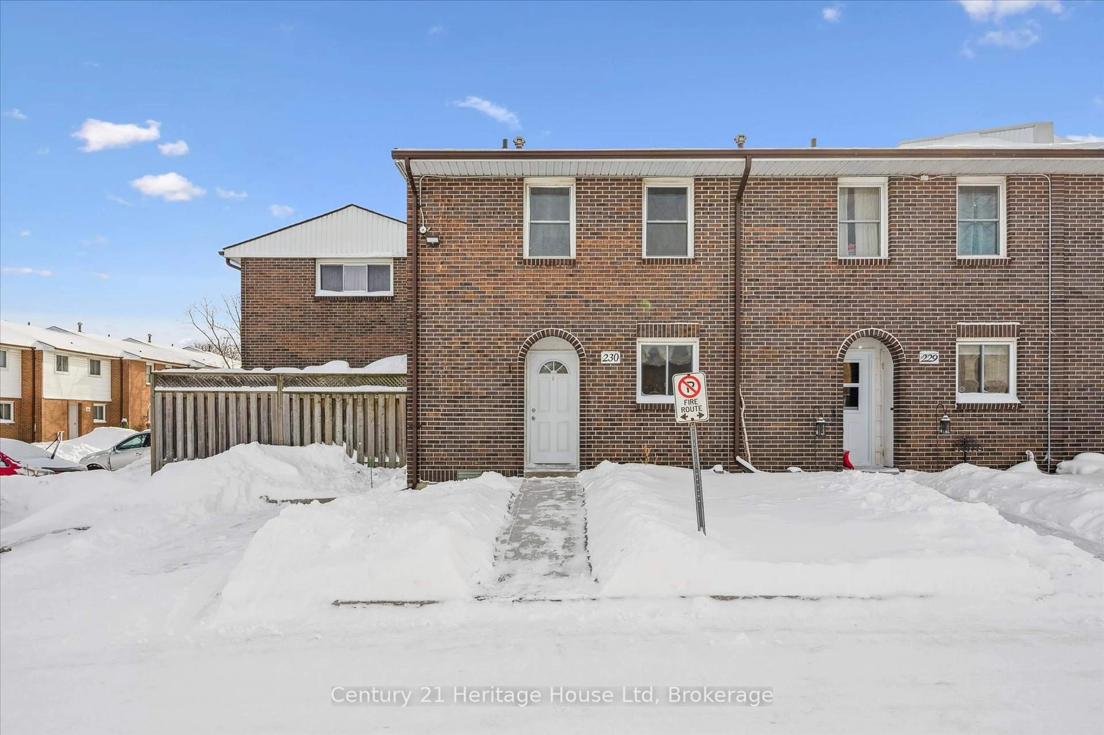 A pic from outside/outdoor area/front of a property/back of a property/a pic from drone, street for 31 Greengate Rd #230, Guelph Ontario N1H 6R3