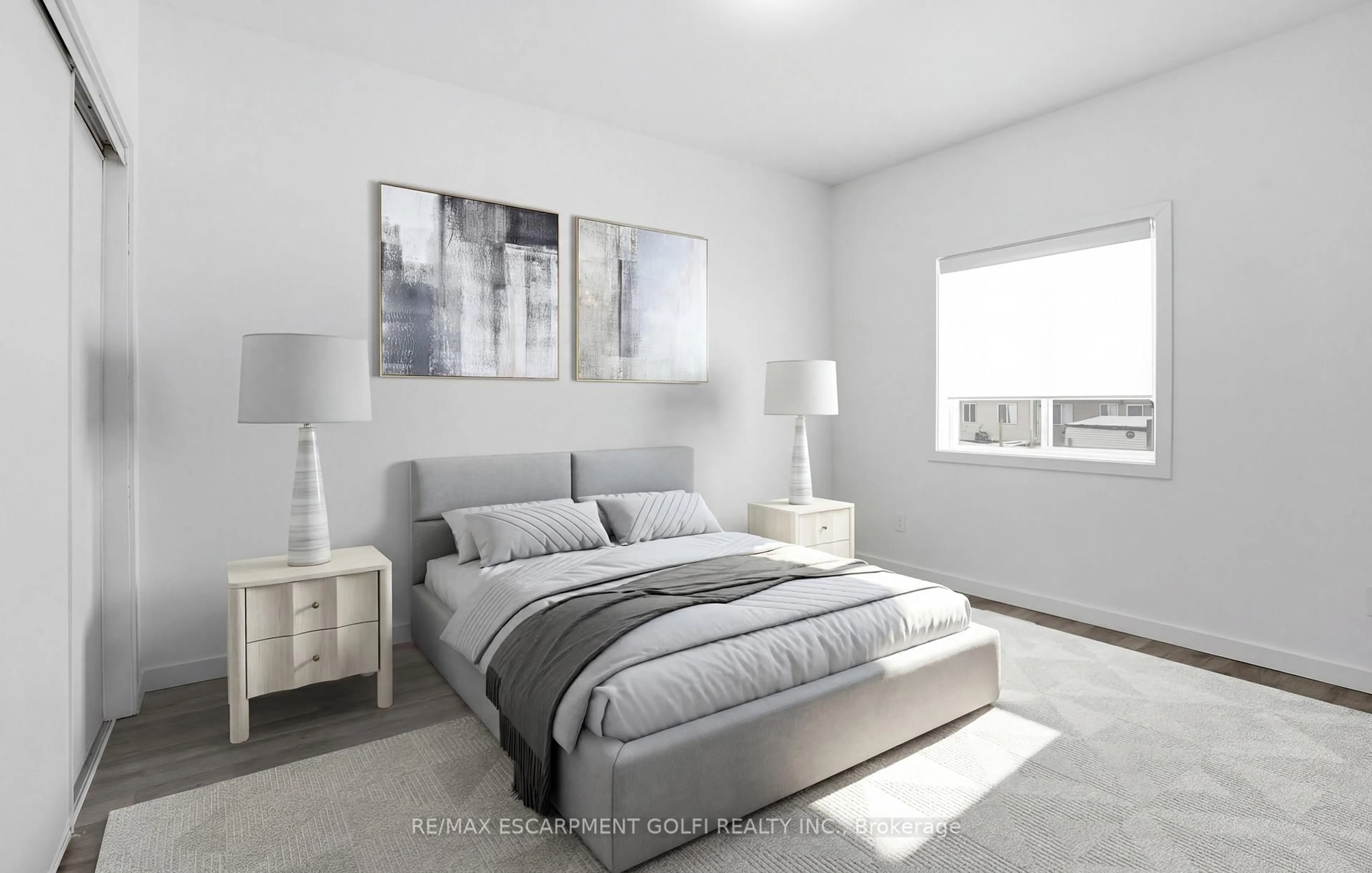 Bedroom with bed, unknown for 383 Chaffey St, Welland Ontario L3B 0K5