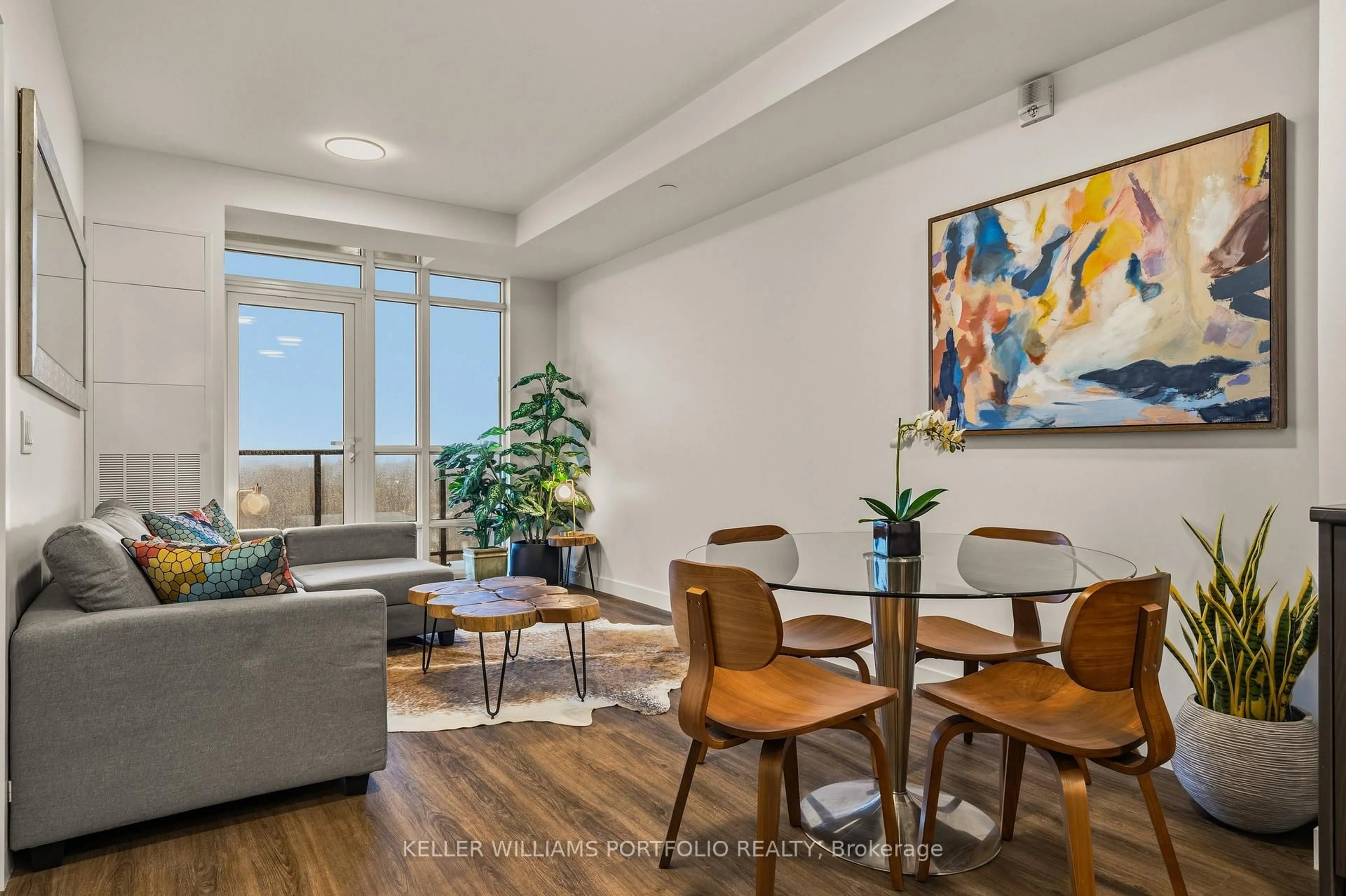 Living room with furniture, unknown for 461 Green Rd #1019, Hamilton Ontario L8E 5B4