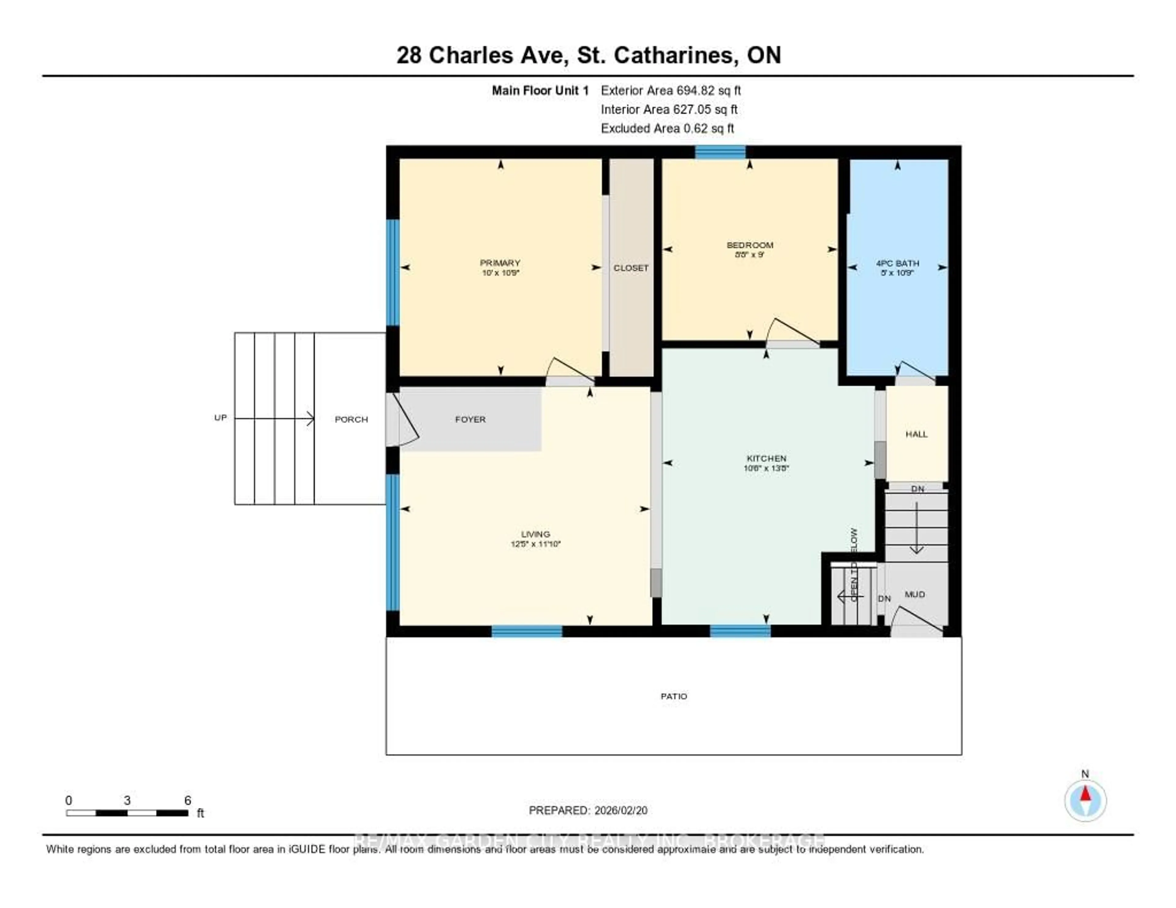 Floor plan for 28 Charles Ave, St. Catharines Ontario L2M 5S9