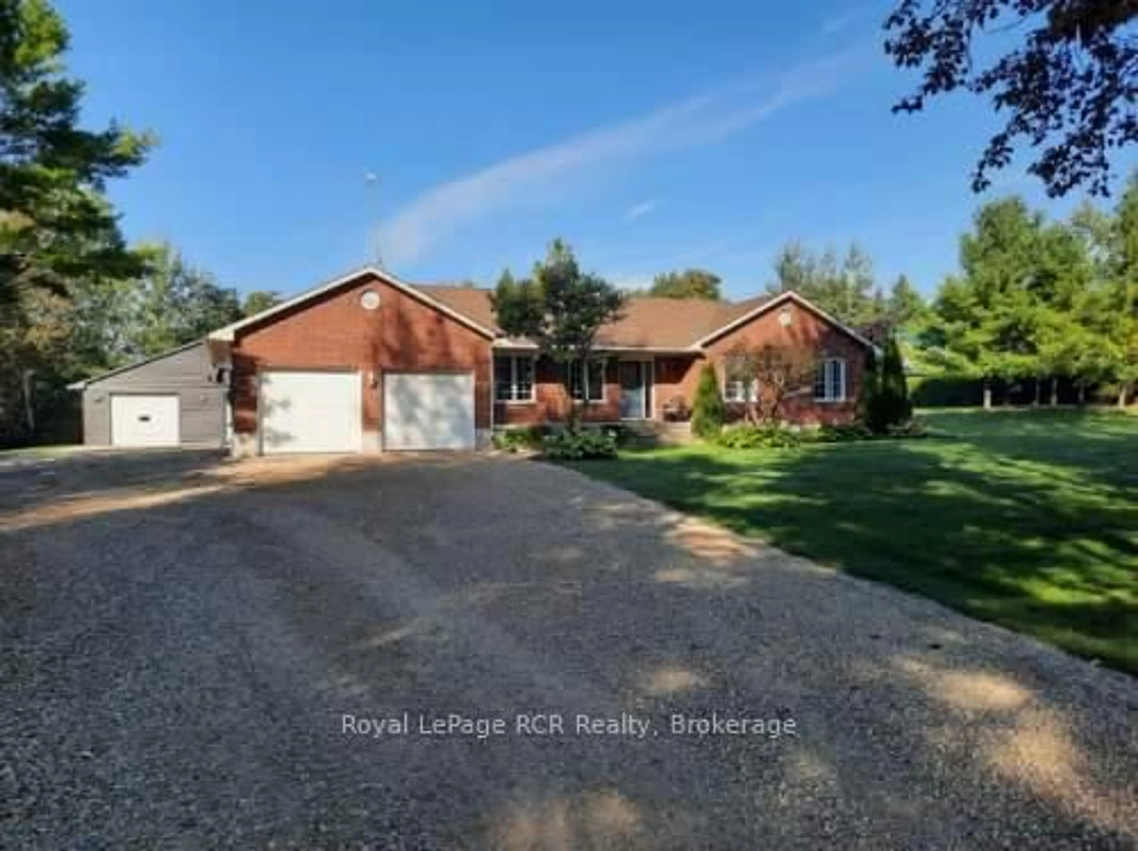 A pic from outside/outdoor area/front of a property/back of a property/a pic from drone, water/lake/river/ocean view for 9632 Concession Rd 4, Wellington North Ontario N0G 2L0