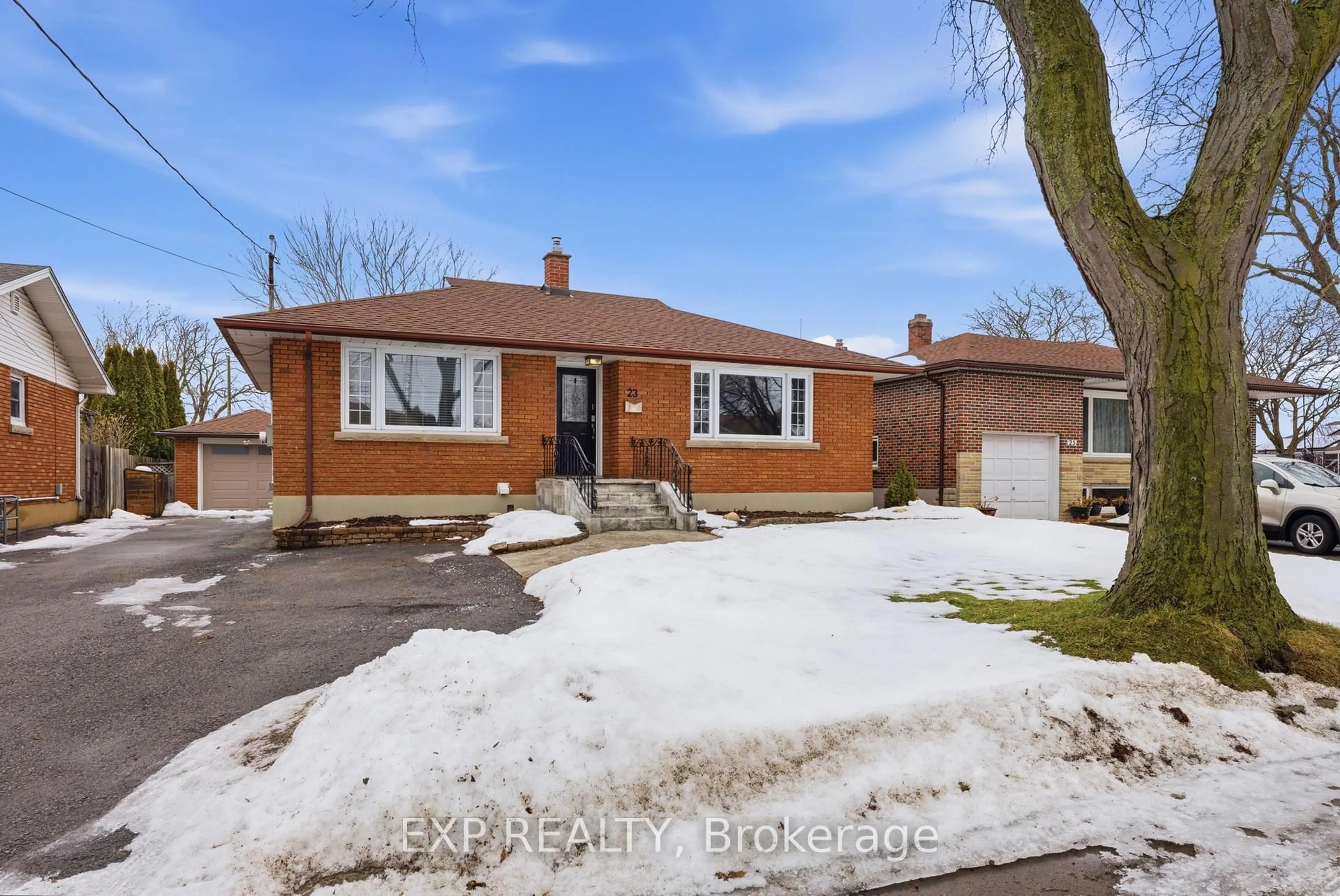 Home with brick exterior material, street for 23 Chalmers St, St. Catharines Ontario L2M 5C7