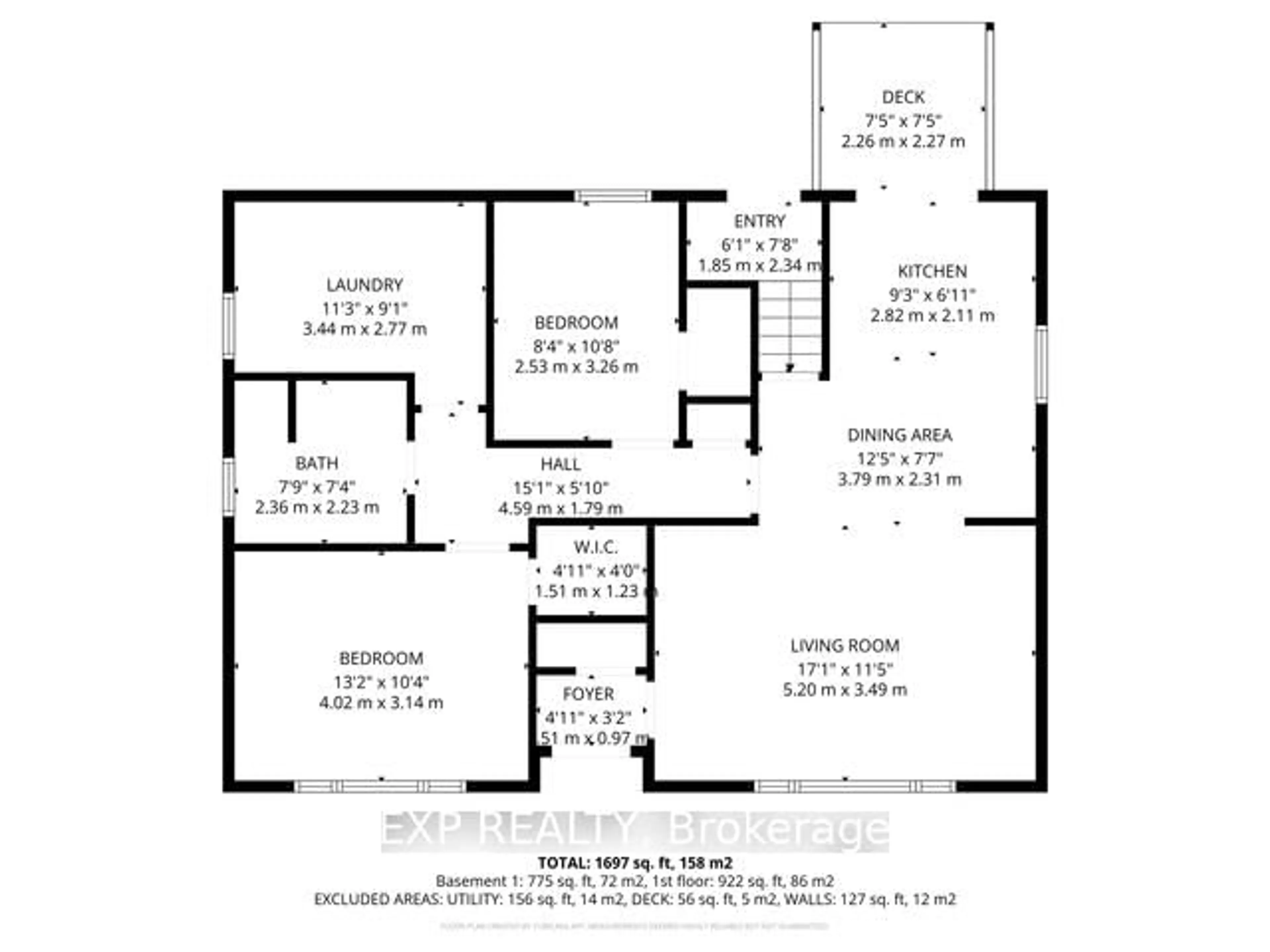 Floor plan for 23 Chalmers St, St. Catharines Ontario L2M 5C7