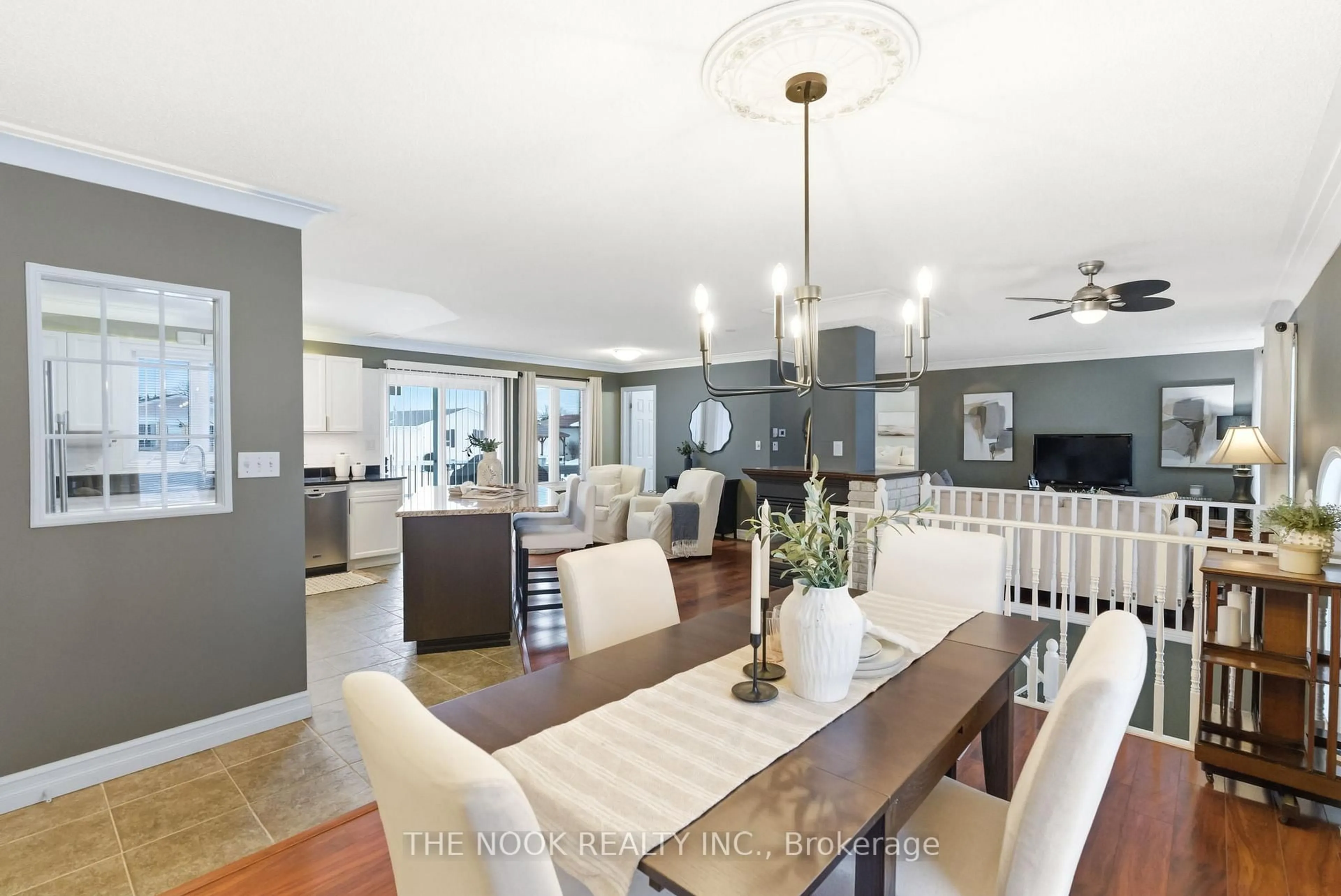 Open concept kitchen, wood/laminate floor for 12 Rogers Rd, Brighton Ontario K0K 1H0