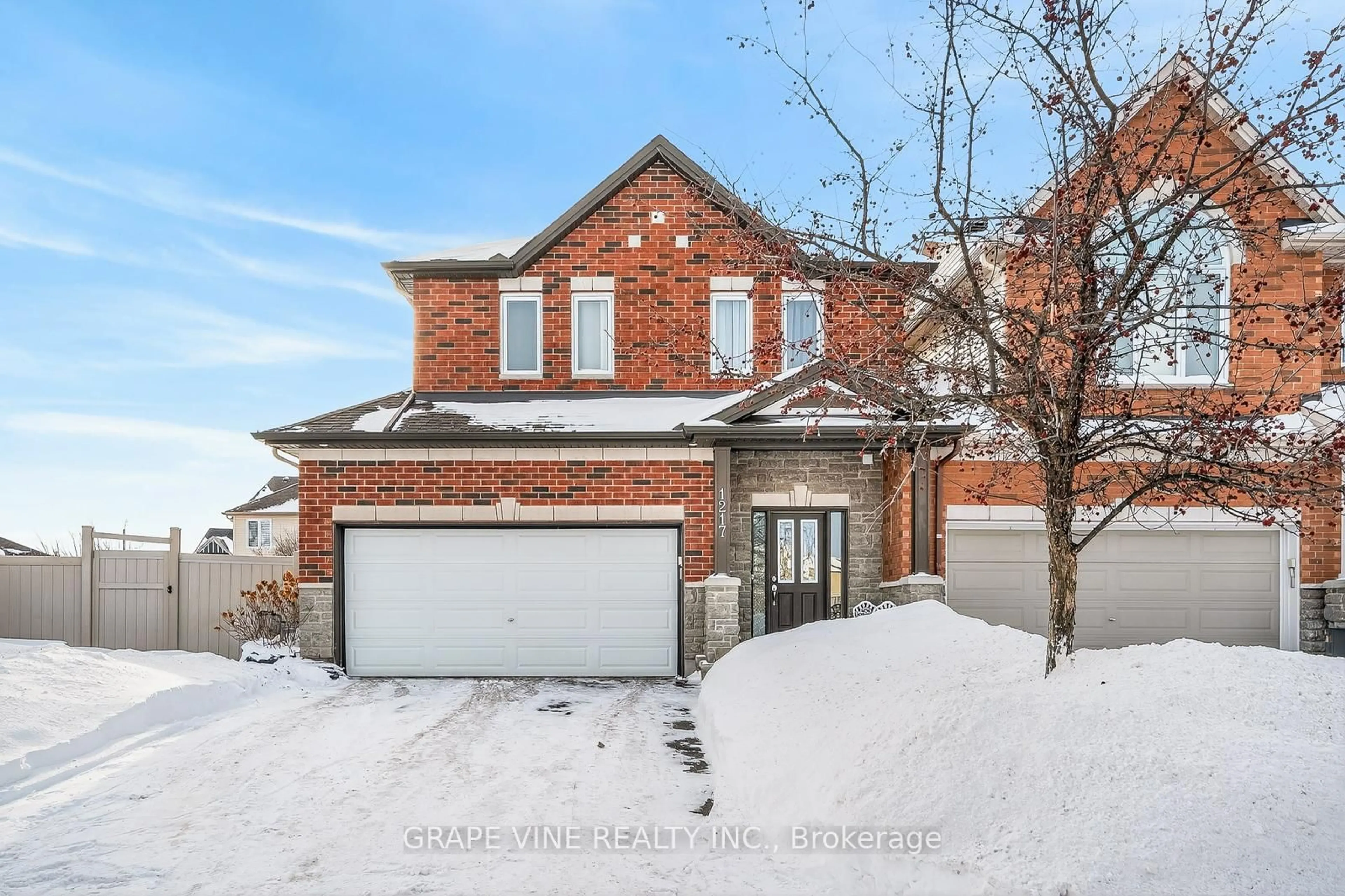 Home with brick exterior material, street for 1217 Alson Mills Way, Ottawa Ontario K2M 0C8