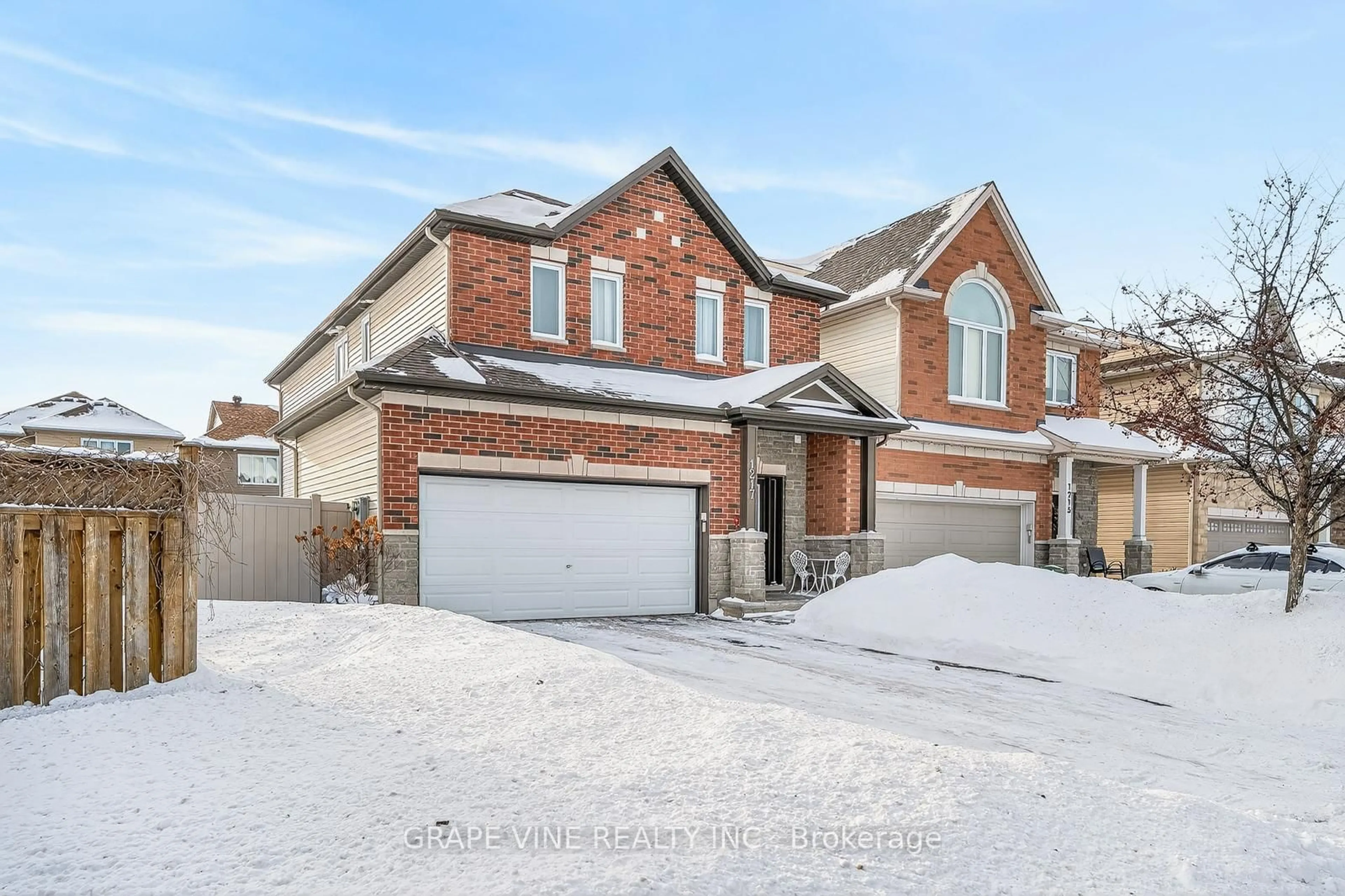 Home with brick exterior material, street for 1217 Alson Mills Way, Ottawa Ontario K2M 0C8