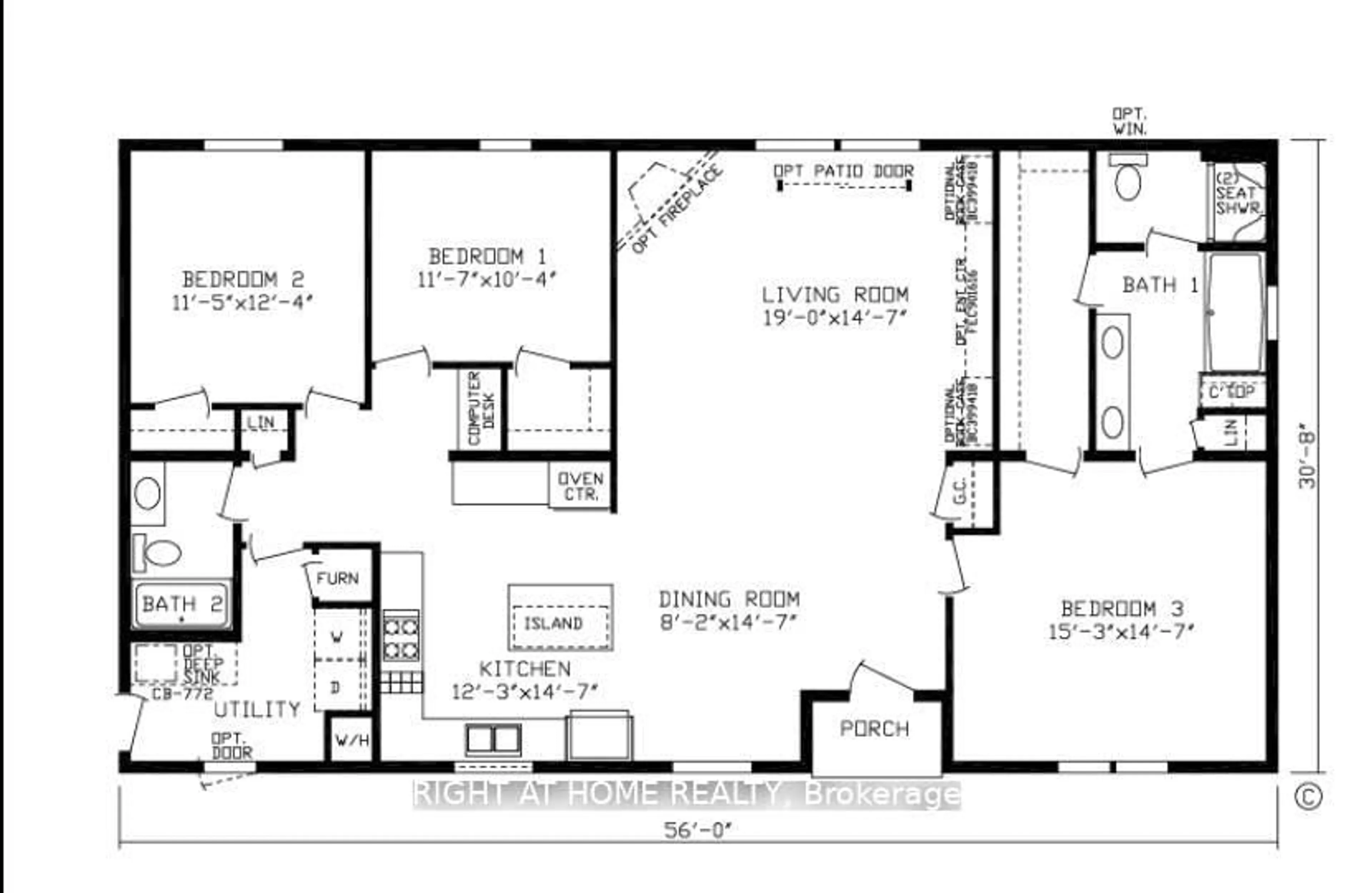 Floor plan for 1115 Flinton Rd, Tweed Ontario K0K 3J0