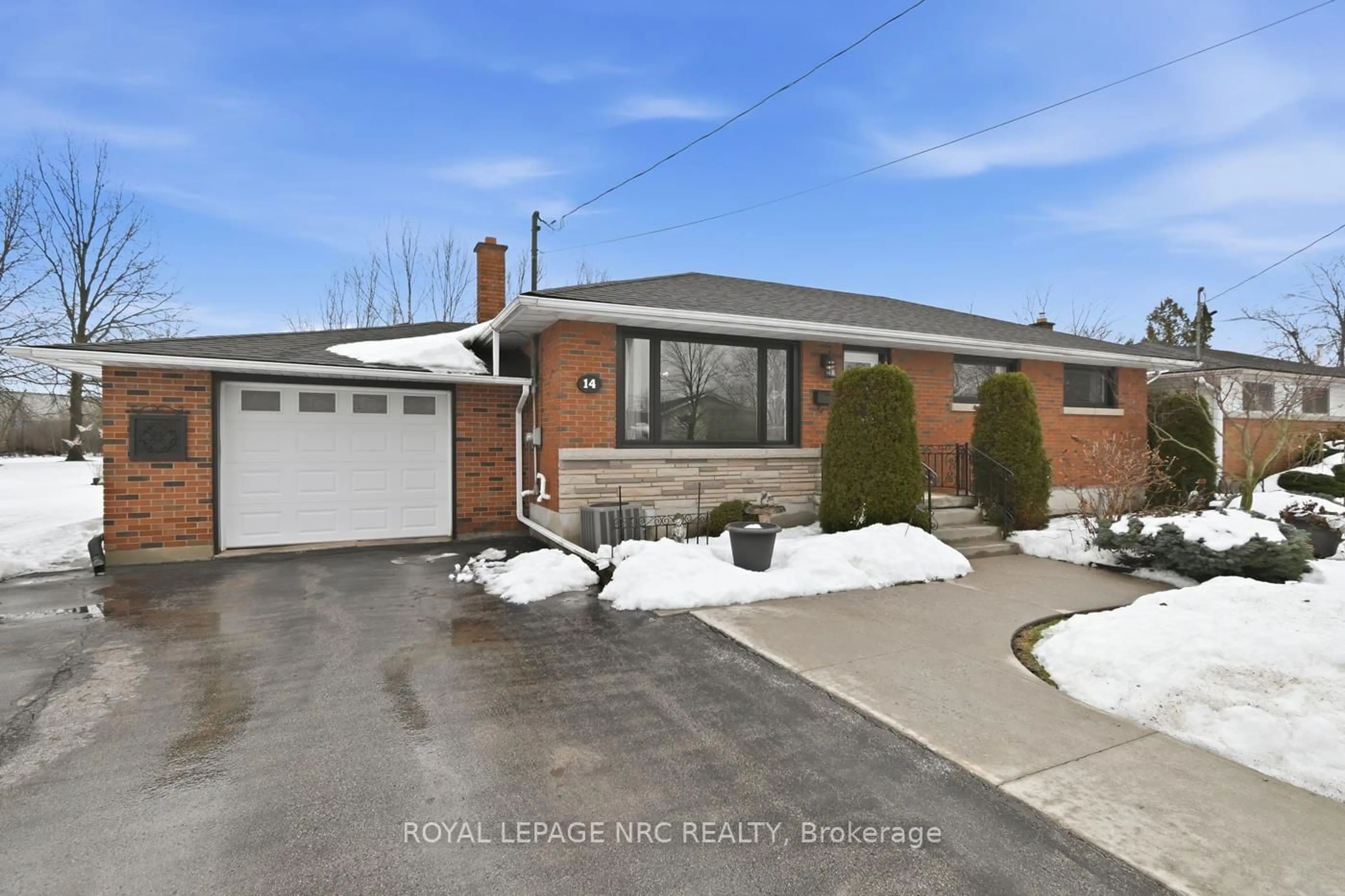 Home with brick exterior material, street for 14 Terrace Ave, Welland Ontario L3C 2C4