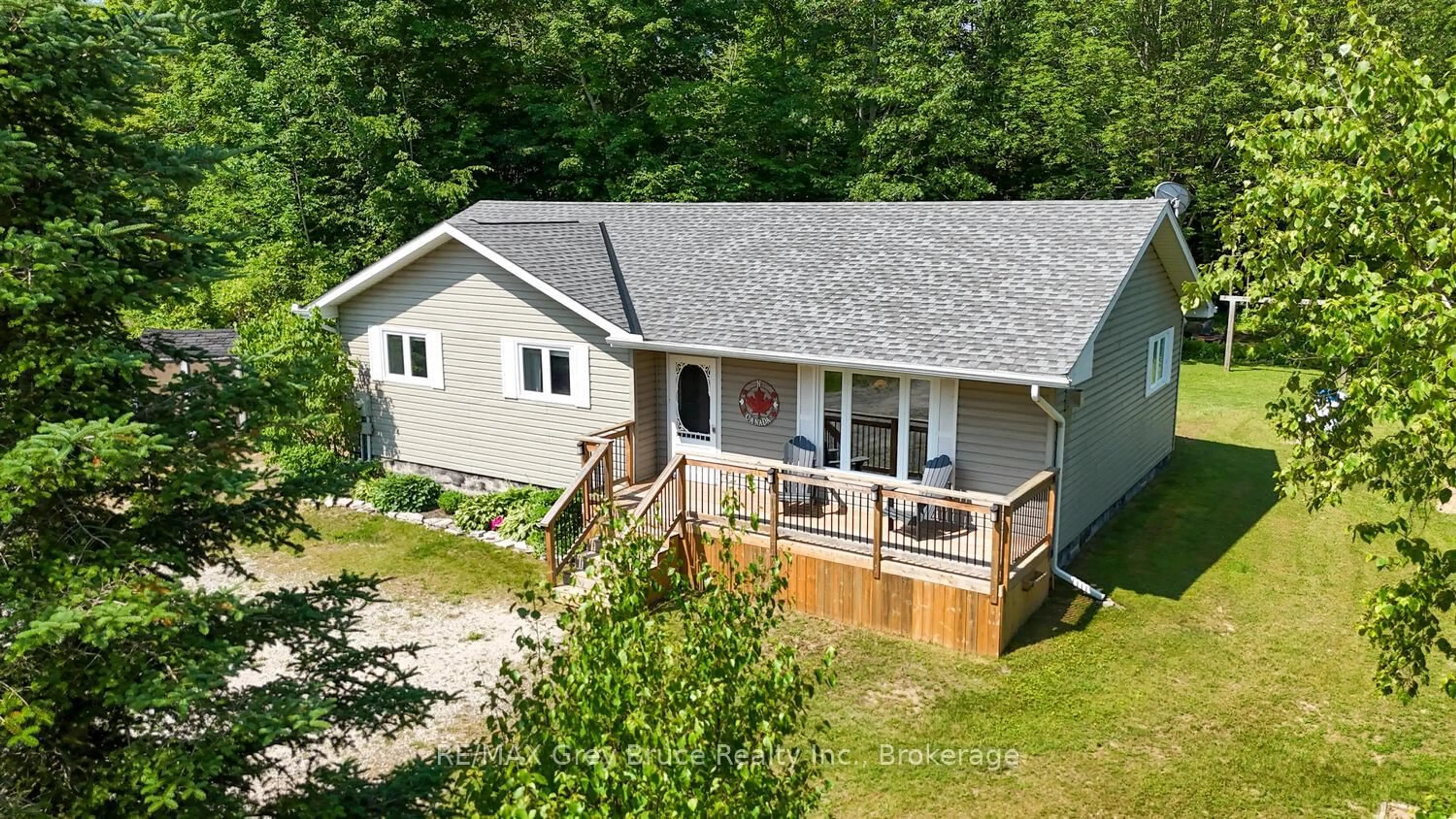 A pic from outside/outdoor area/front of a property/back of a property/a pic from drone, unknown for 32 SUGARBUSH Rd, South Bruce Peninsula Ontario N0H 2T0