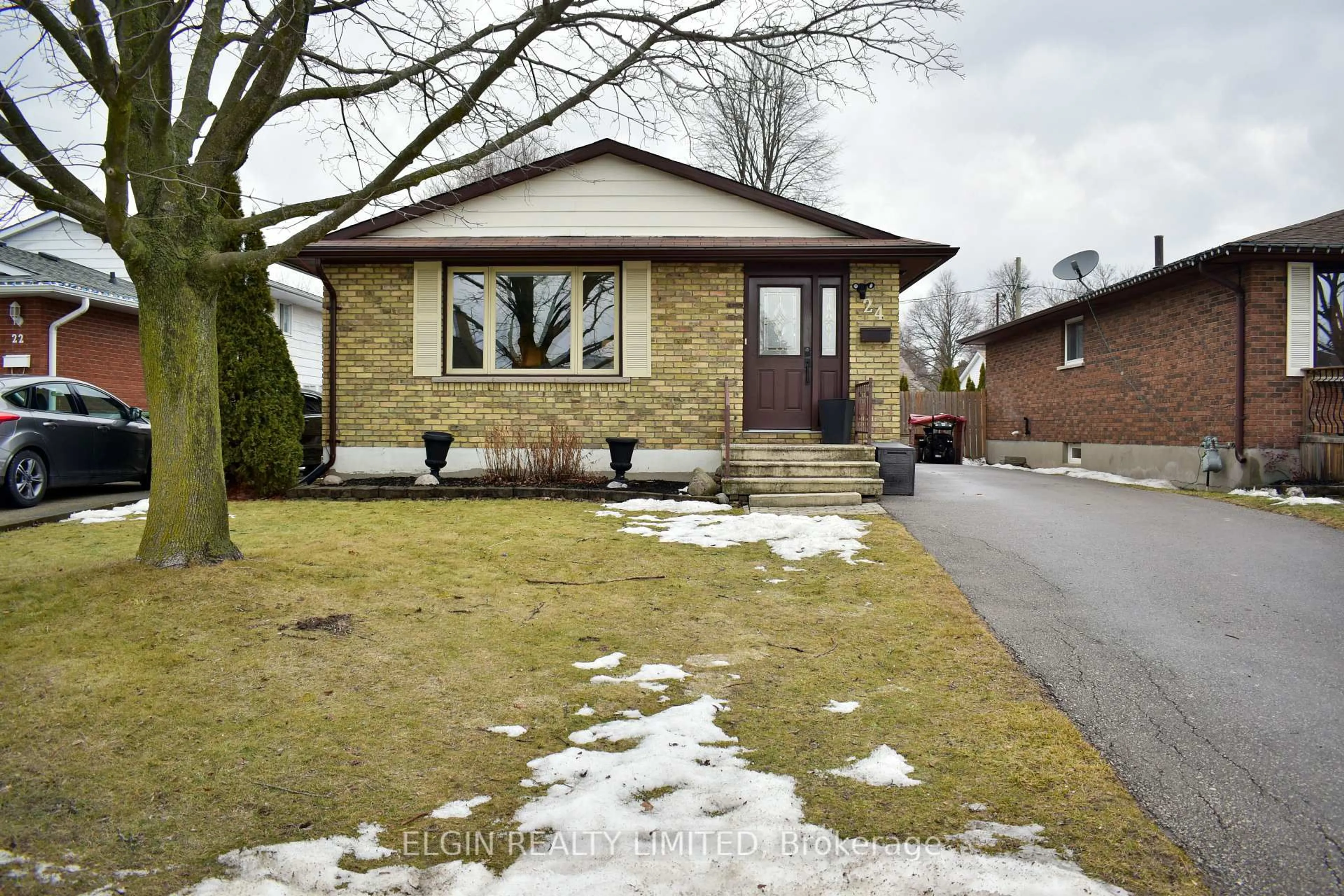 Home with brick exterior material, street for 24 Dyer St, St. Thomas Ontario N5R 5K3