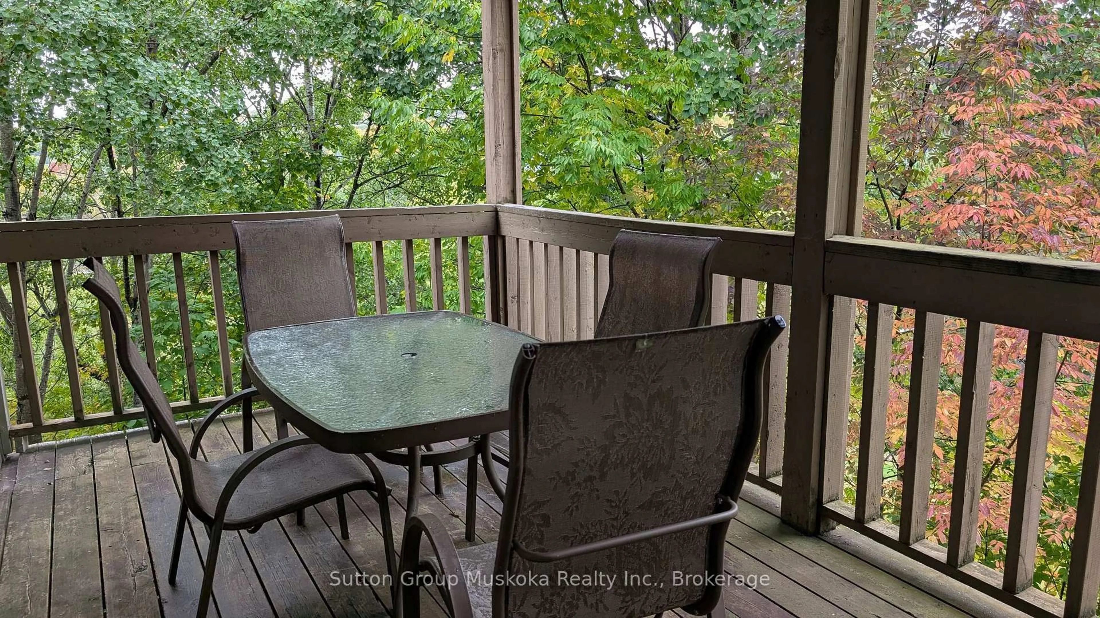 Patio, water/lake/river/ocean view for 27-202 Golfview - Deerhurst Dr, Huntsville Ontario P1H 2E8