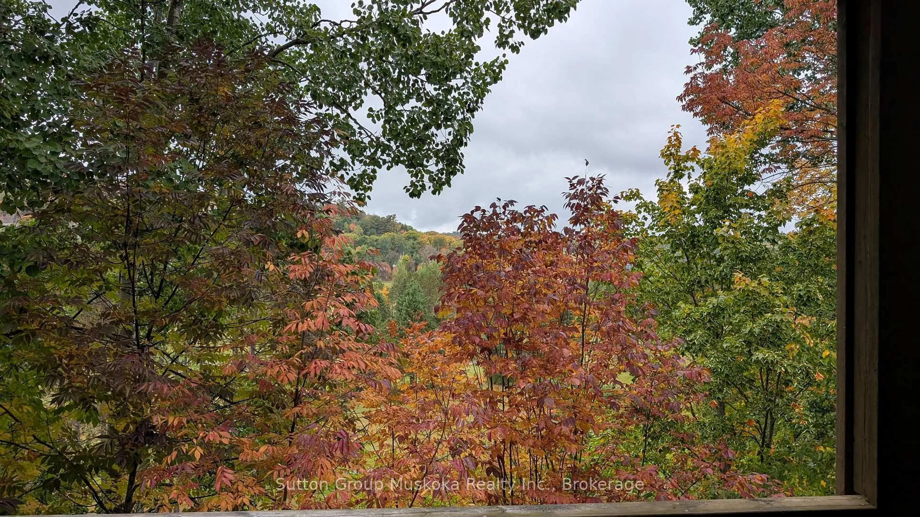 Patio, forest/trees view for 27-202 Golfview - Deerhurst Dr, Huntsville Ontario P1H 2E8