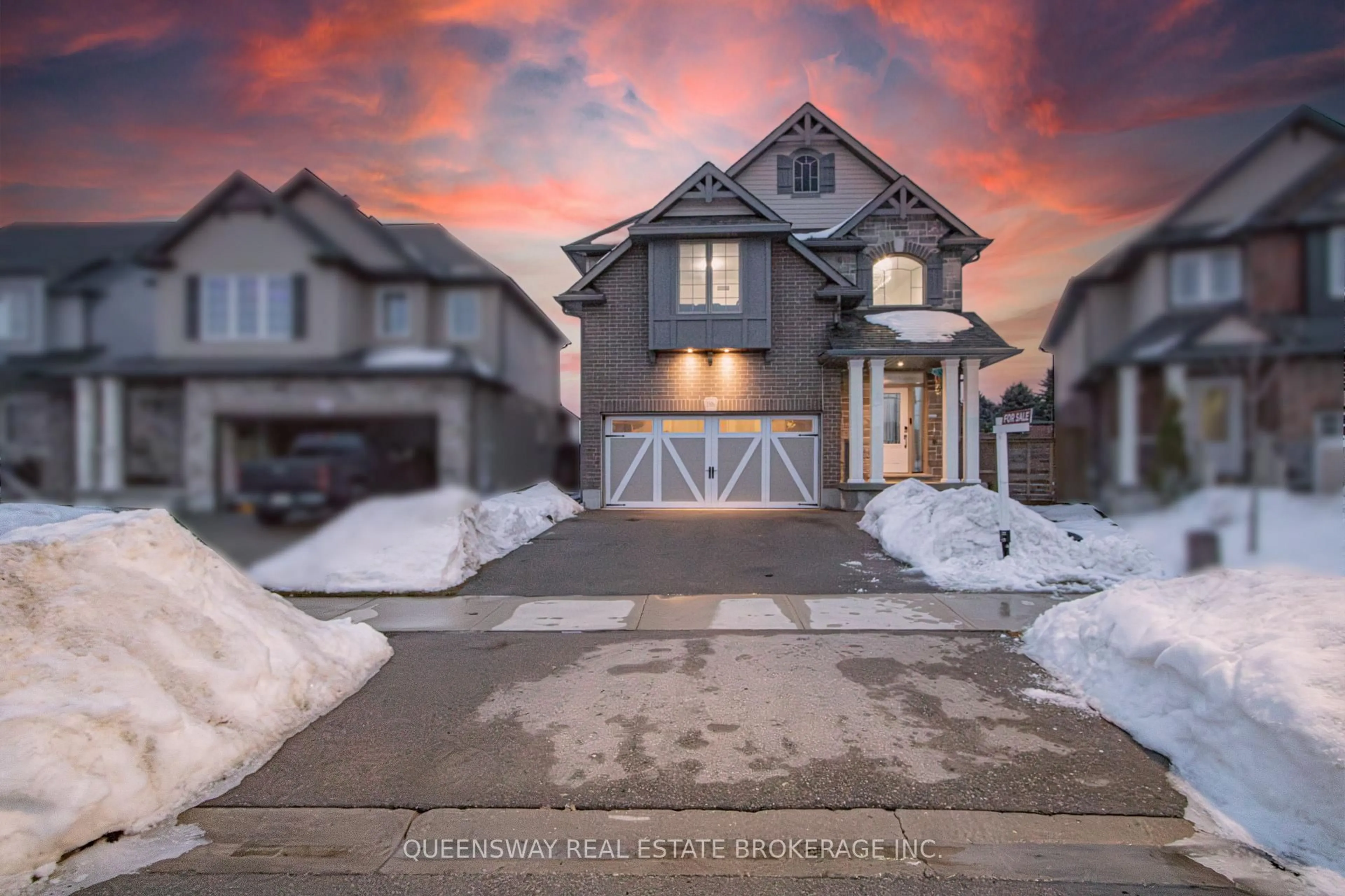 A pic from outside/outdoor area/front of a property/back of a property/a pic from drone, street for 1306 Caen Ave, Woodstock Ontario N4T 0J5