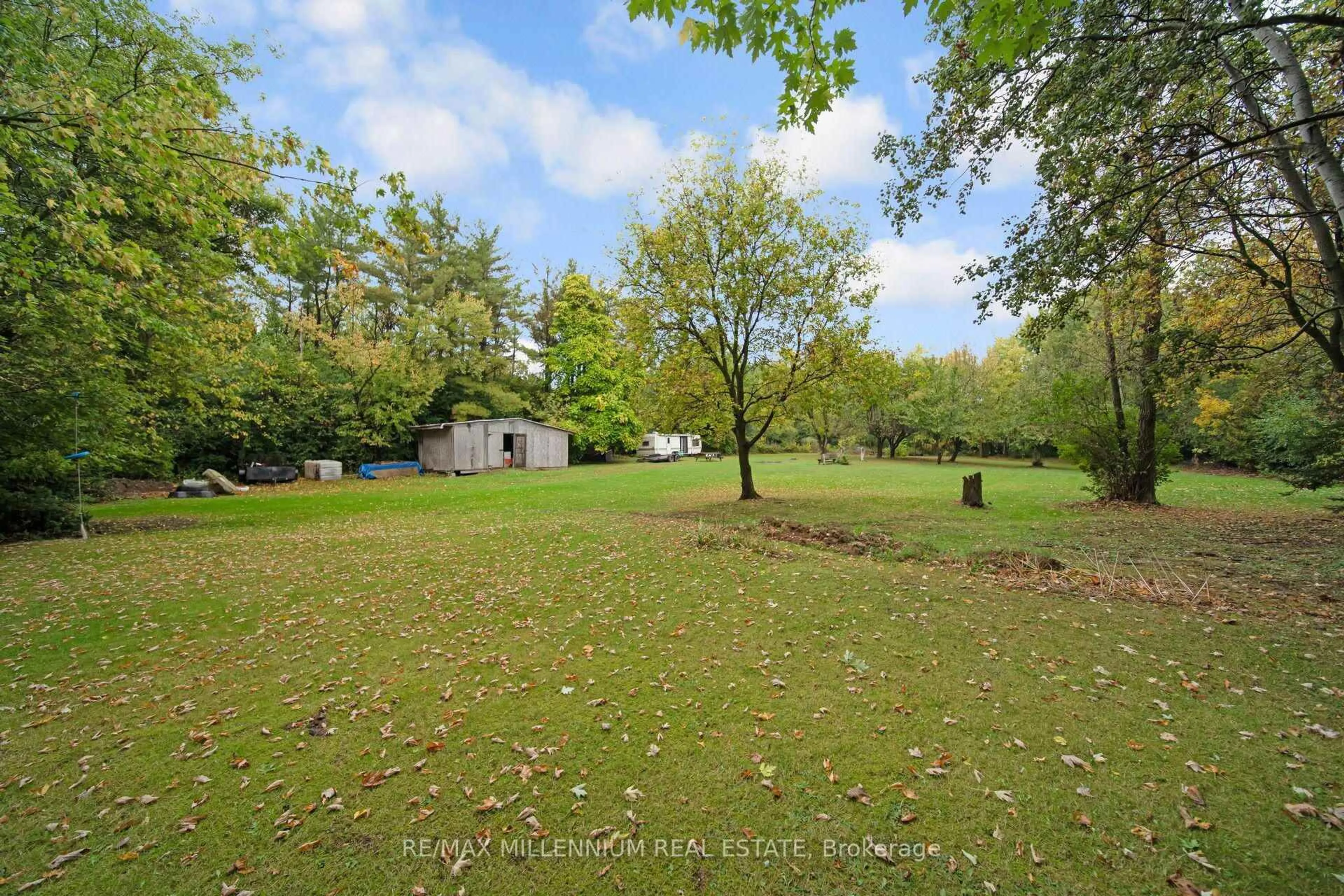 A pic from outside/outdoor area/front of a property/back of a property/a pic from drone, forest/trees view for 58 Unity Side Rd, Haldimand Ontario N3W 1Y2