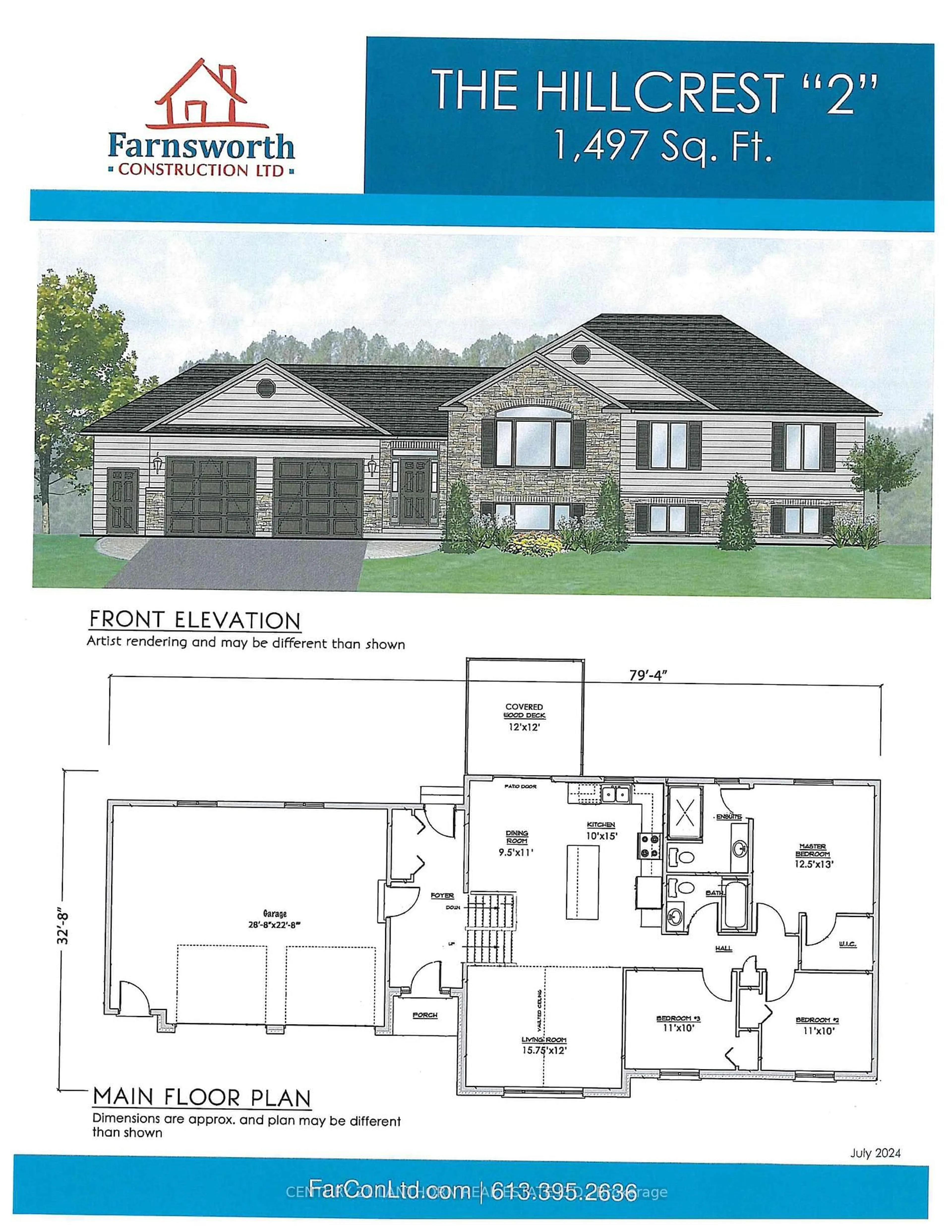 Floor plan for 938 Ray Rd, Madoc Ontario K0K 2K0
