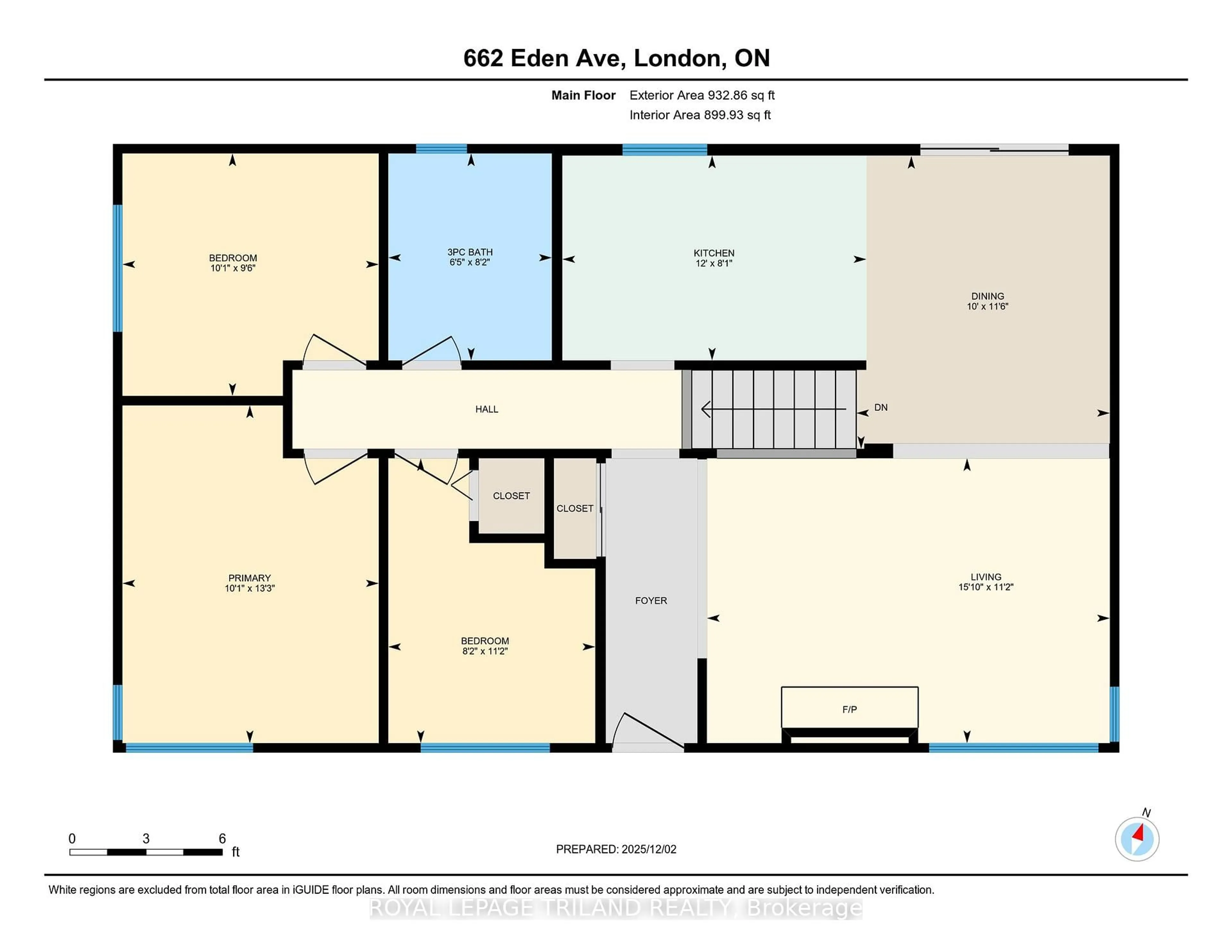 Floor plan for 662 Eden Ave, London South Ontario N6C 2Z7