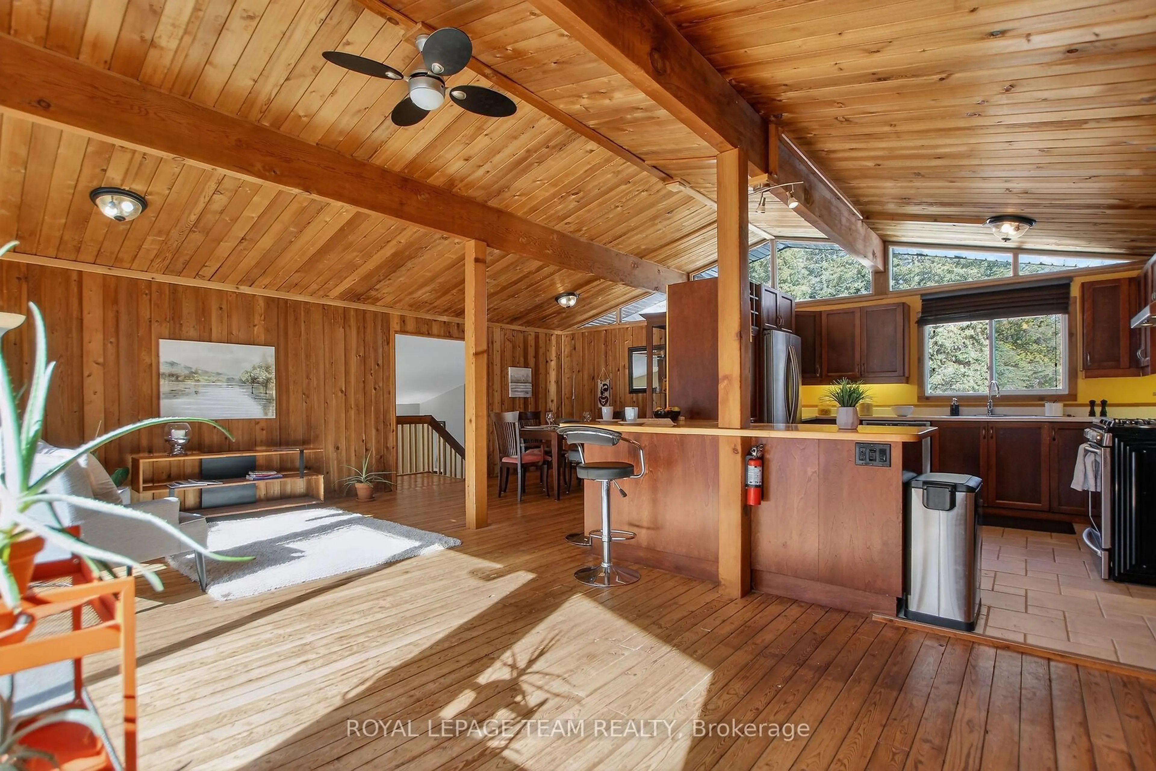 Open concept kitchen, wood/laminate floor for 941 Corkery Rd, Carp Ontario K0A 1L0