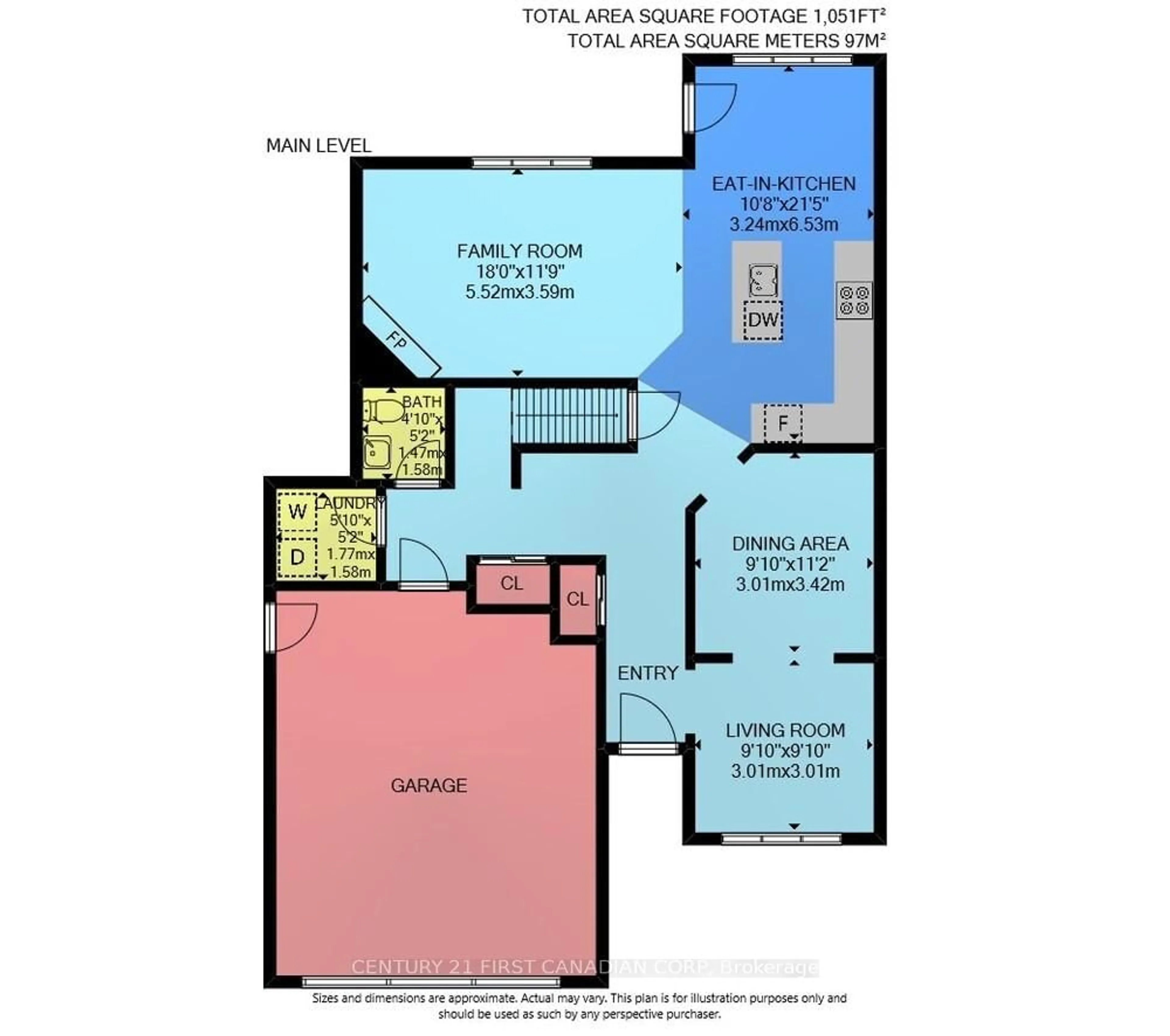 Floor plan for 1063 Thornley St, London South Ontario N6K 4V4