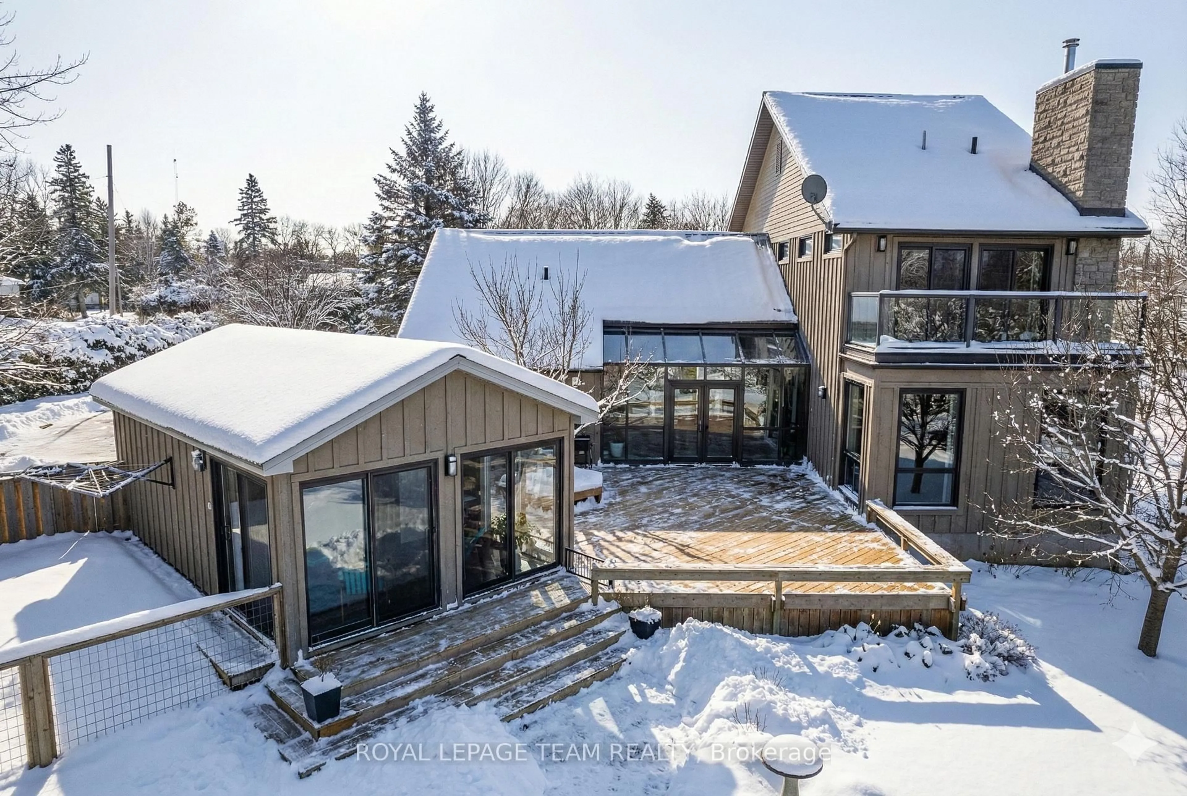 A pic from outside/outdoor area/front of a property/back of a property/a pic from drone, mountain view for 3 Mary St, North Grenville Ontario K0G 1B0