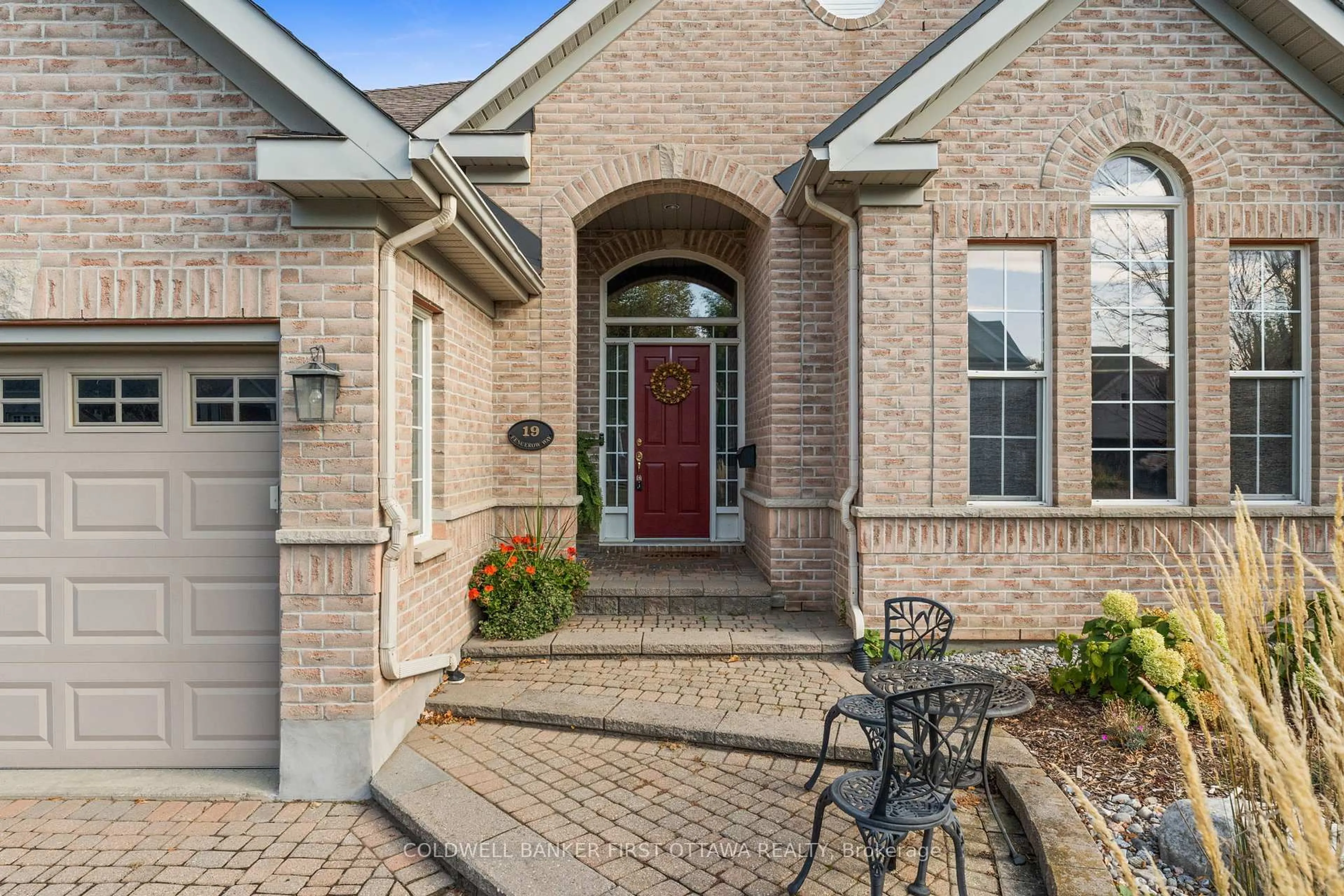 Home with brick exterior material, street for 19 Fencerow Way, Nepean Ontario K2J 4X8