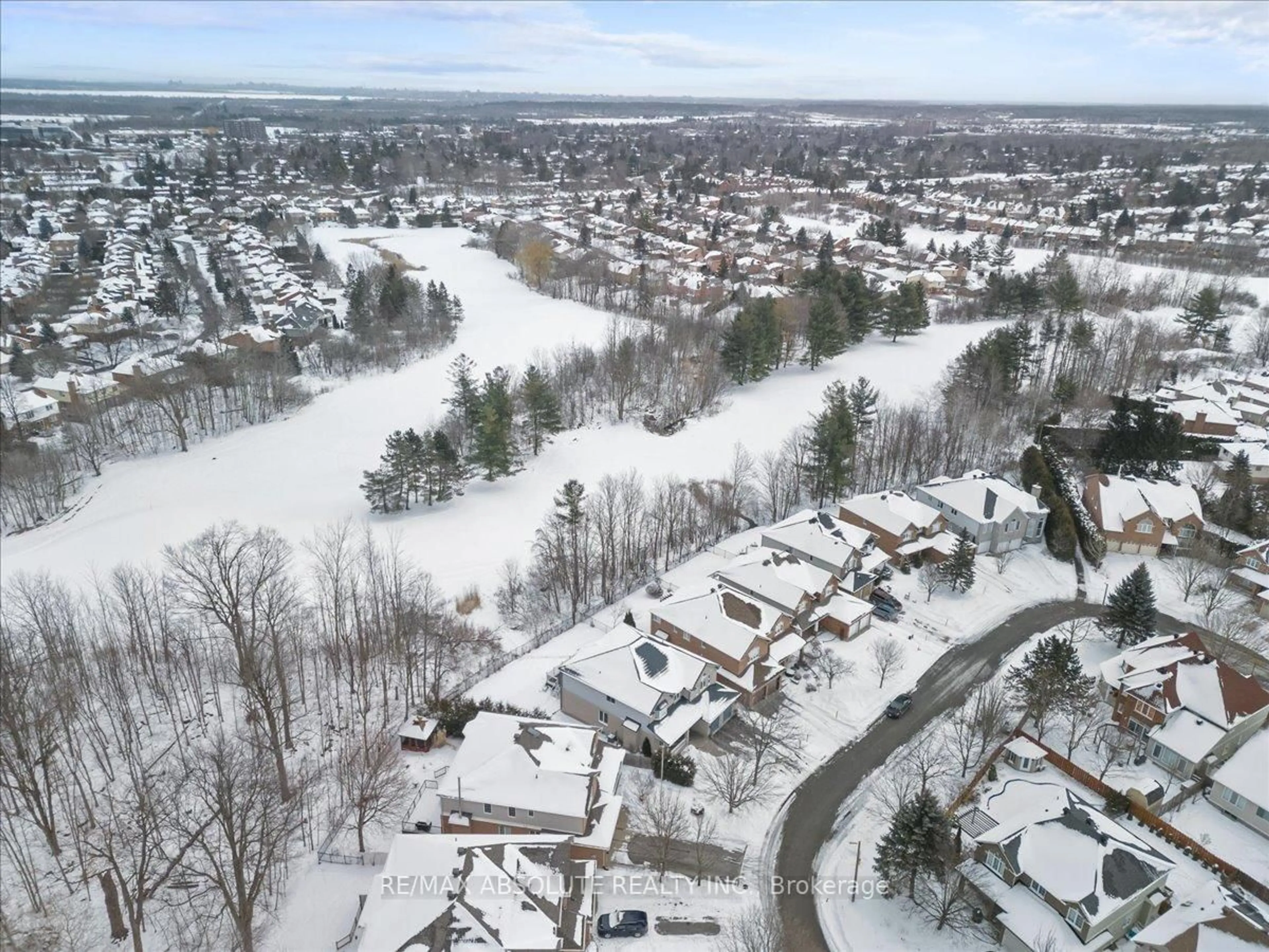 A pic from outside/outdoor area/front of a property/back of a property/a pic from drone, water/lake/river/ocean view for 72 KENINS Cres, Kanata Ontario K2K 3E4