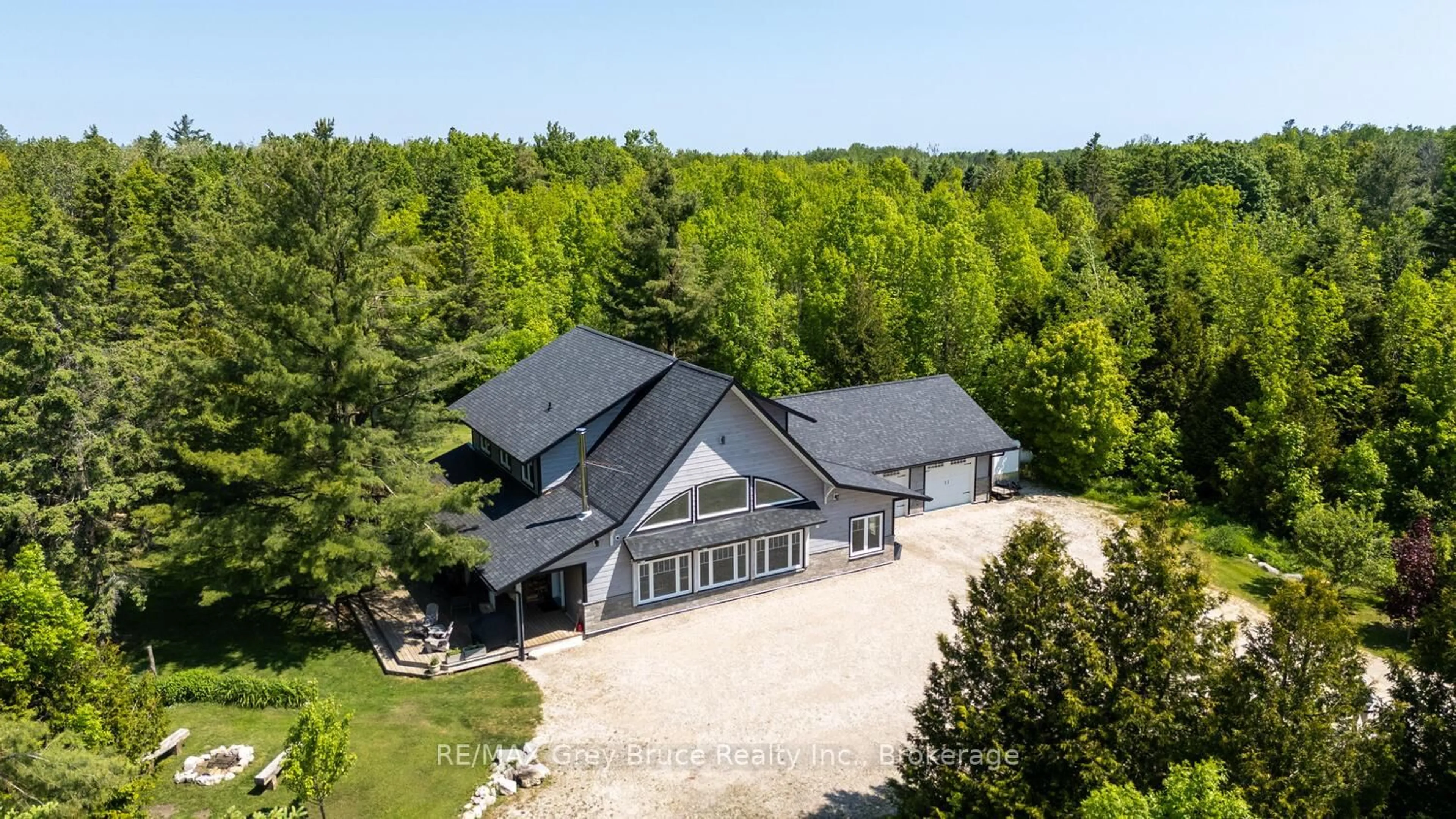 A pic from outside/outdoor area/front of a property/back of a property/a pic from drone, unknown for 62 Cape Hurd Rd, Northern Bruce Peninsula Ontario N0H 2R0
