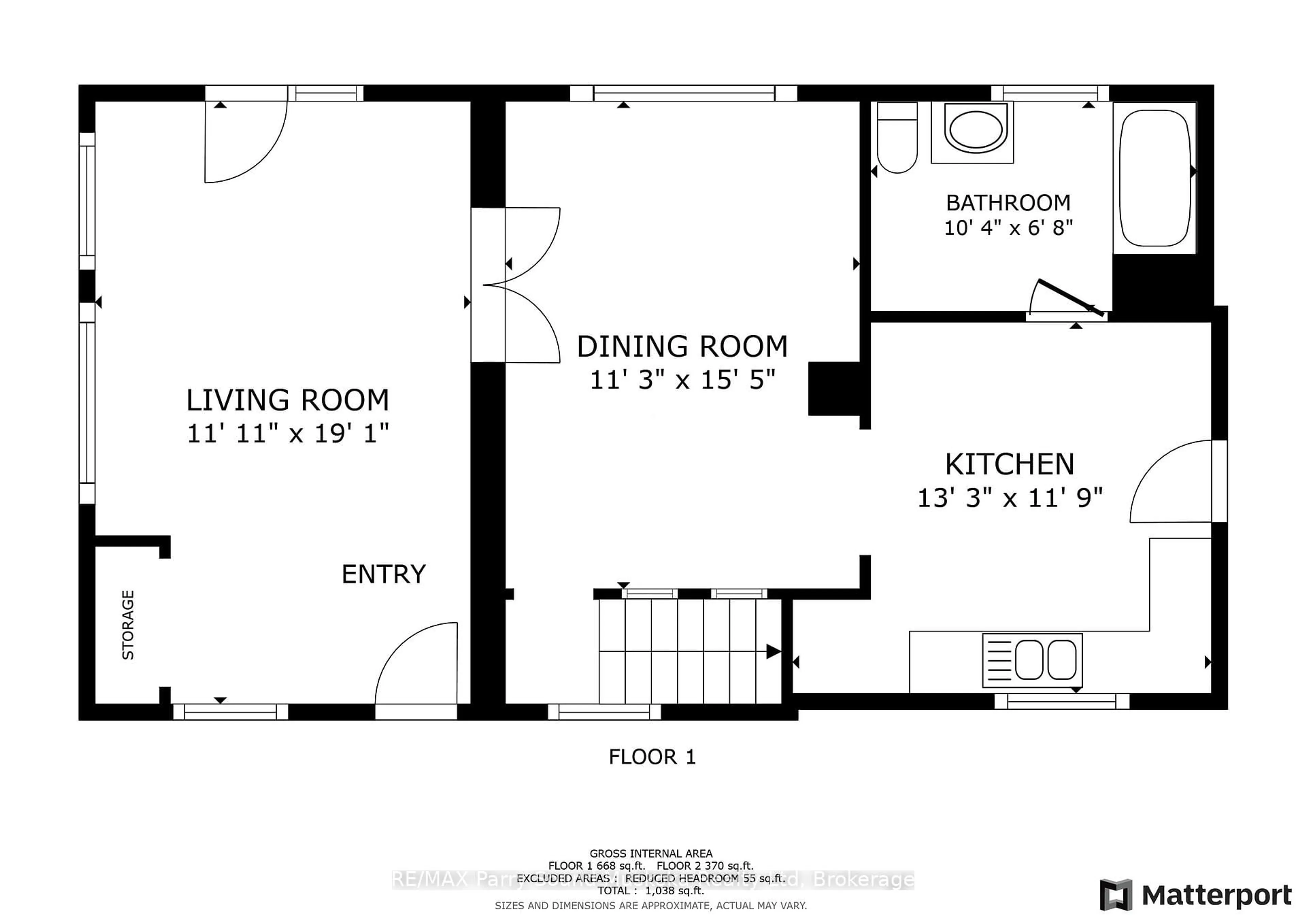 Floor plan for 5 Bellview Cres, Whitestone Ontario P0A 1G0