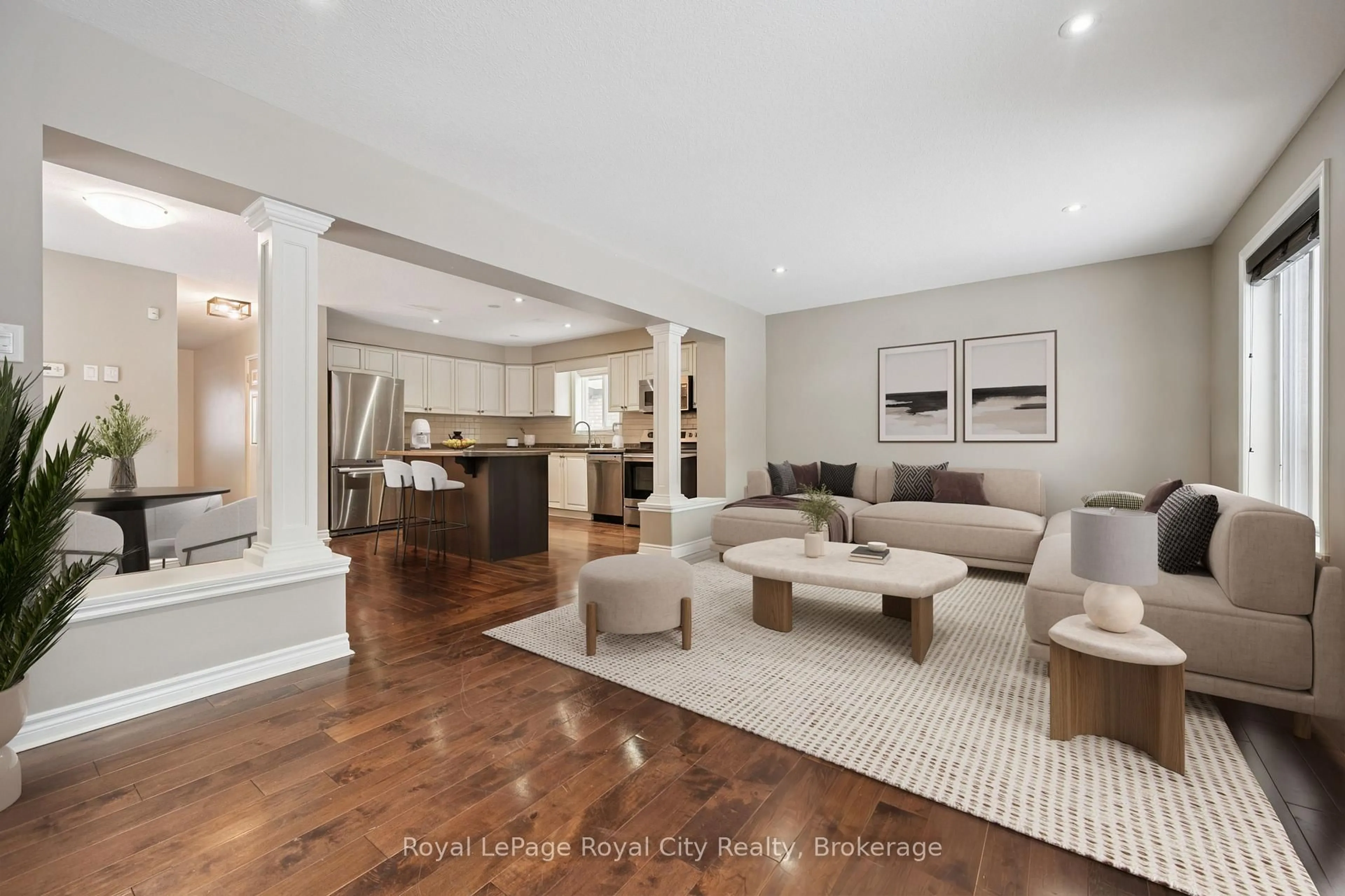 Living room with furniture, unknown for 77 Laughland Lane, Guelph Ontario N1L 0C6