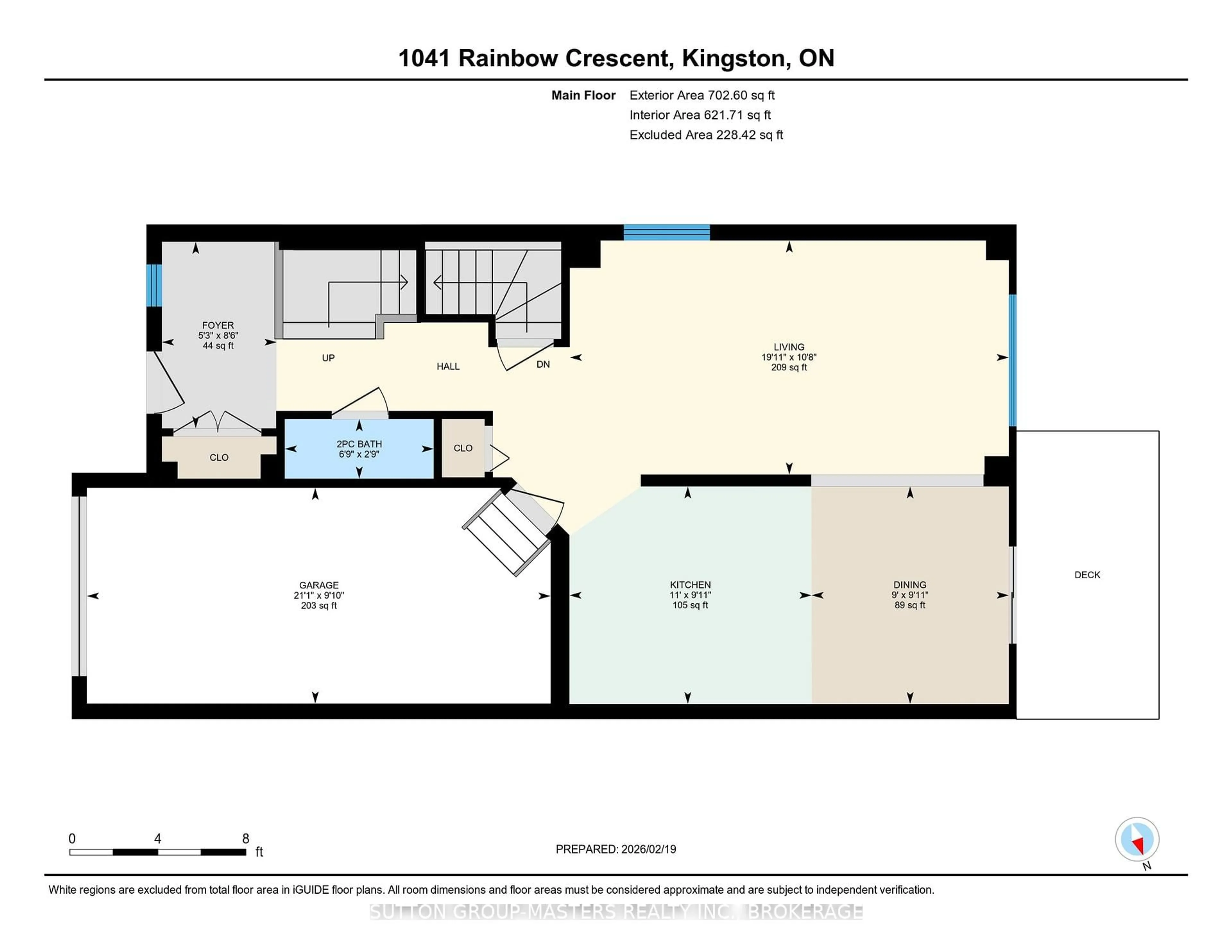 Floor plan for 1041 Rainbow Cres, Kingston Ontario K7K 7J5