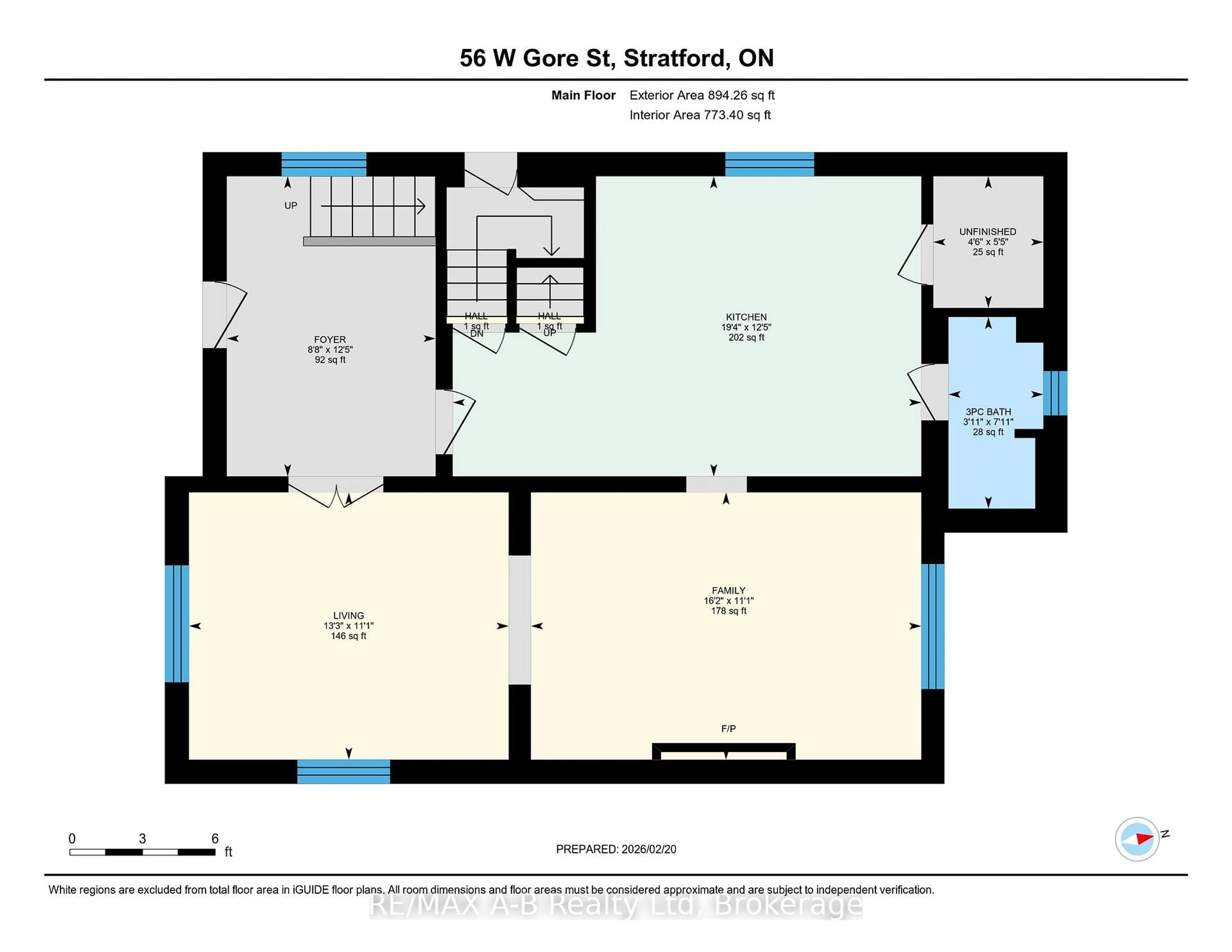 Floor plan for 56 West Gore St, Stratford Ontario N5A 1J8