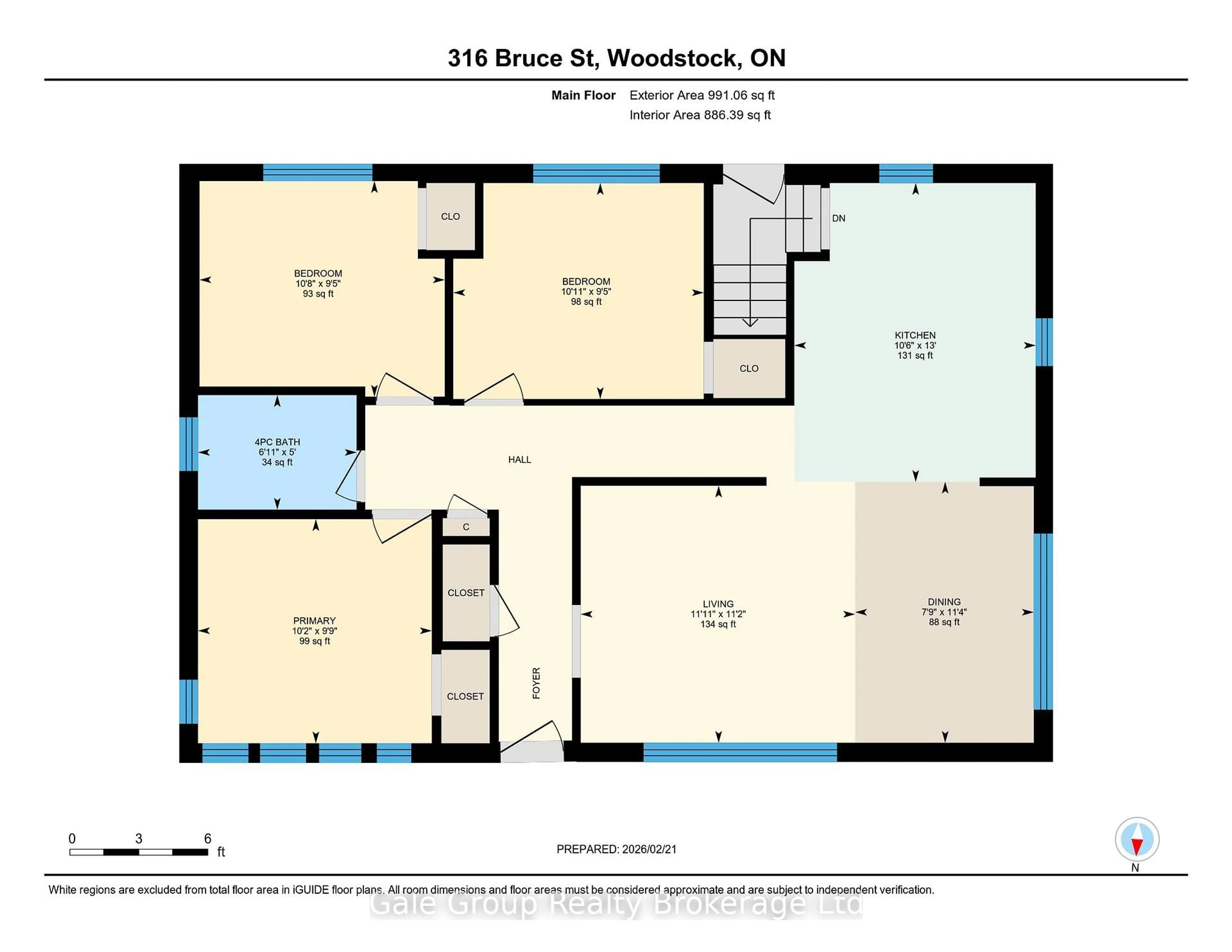 Floor plan for 316 Bruce St, Woodstock Ontario N4S 2G4