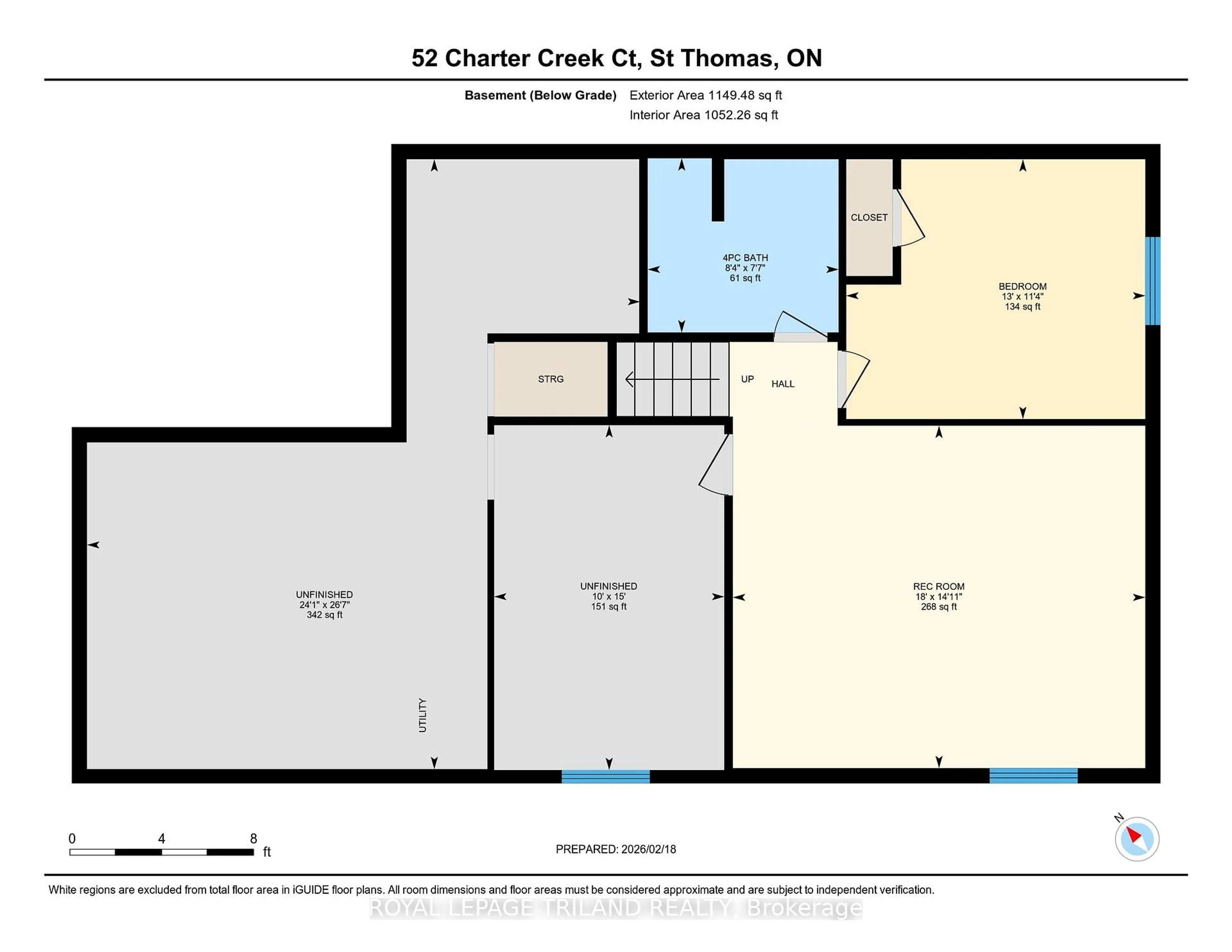 Floor plan for 52 Charter Creek Crt, St. Thomas Ontario N5R 0L3