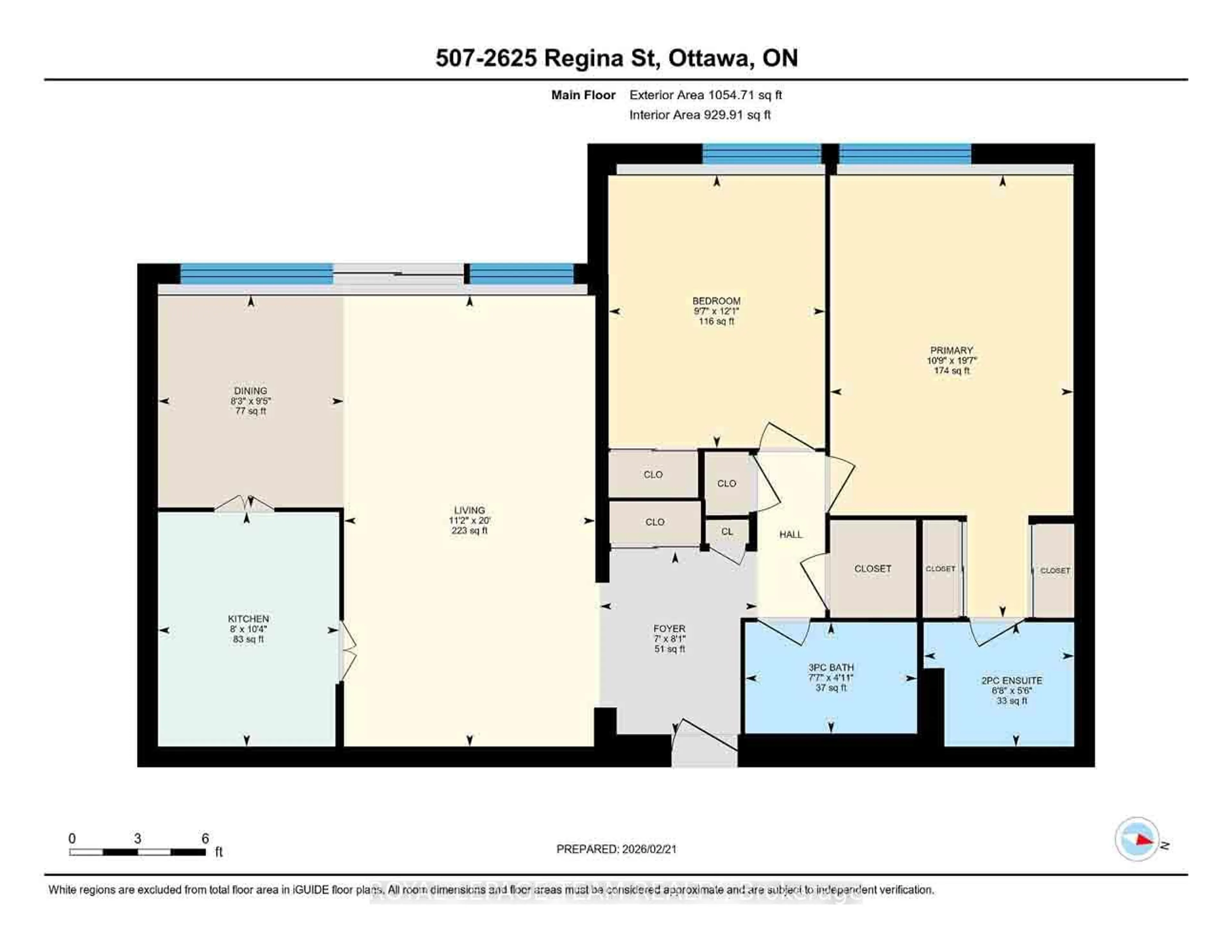 Floor plan for 2625 Regina St #507, Ottawa Ontario K2B 5W8