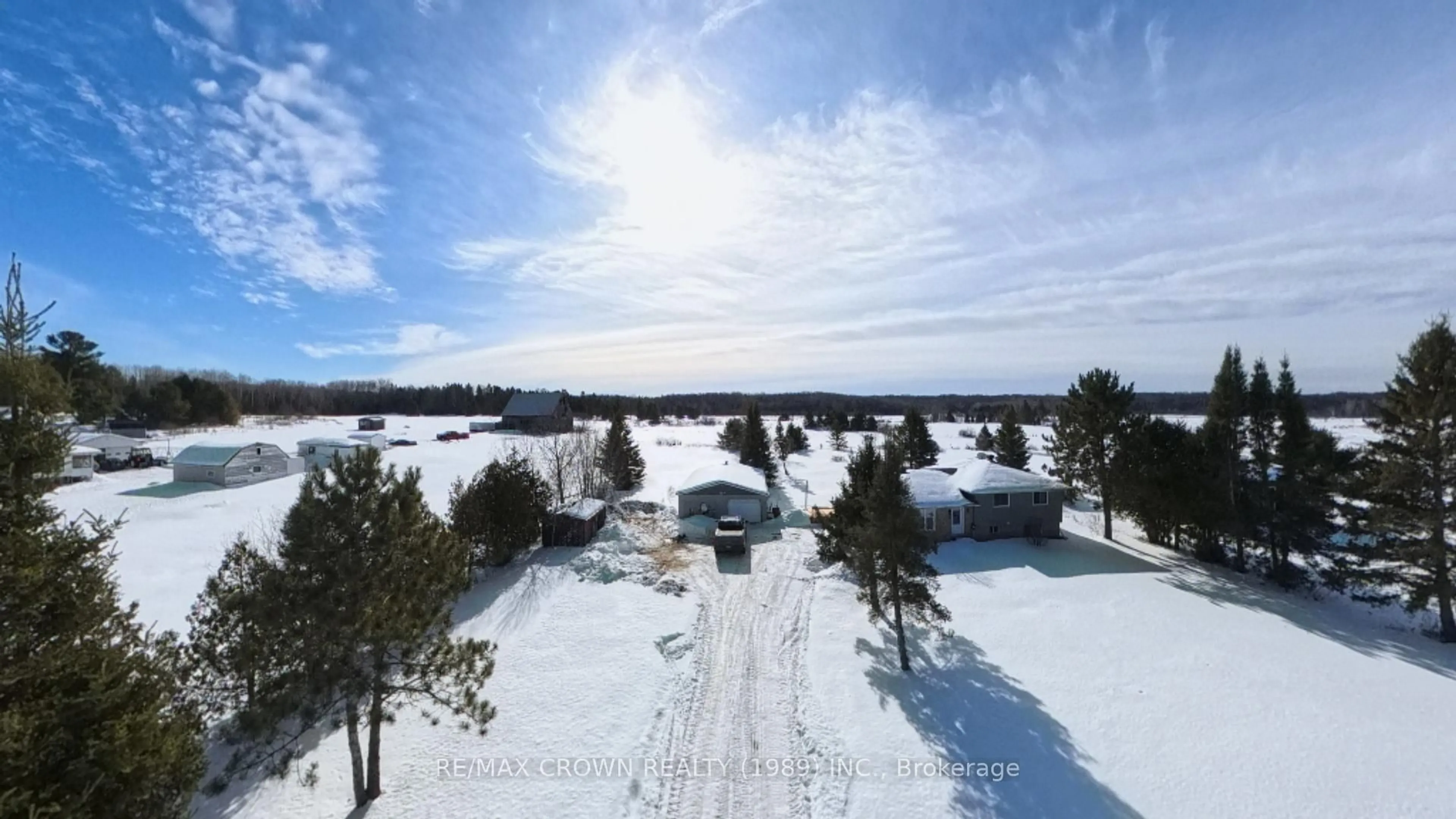 A pic from outside/outdoor area/front of a property/back of a property/a pic from drone, unknown for 129 Bertha Rd, East Ferris Ontario P0H 1K0