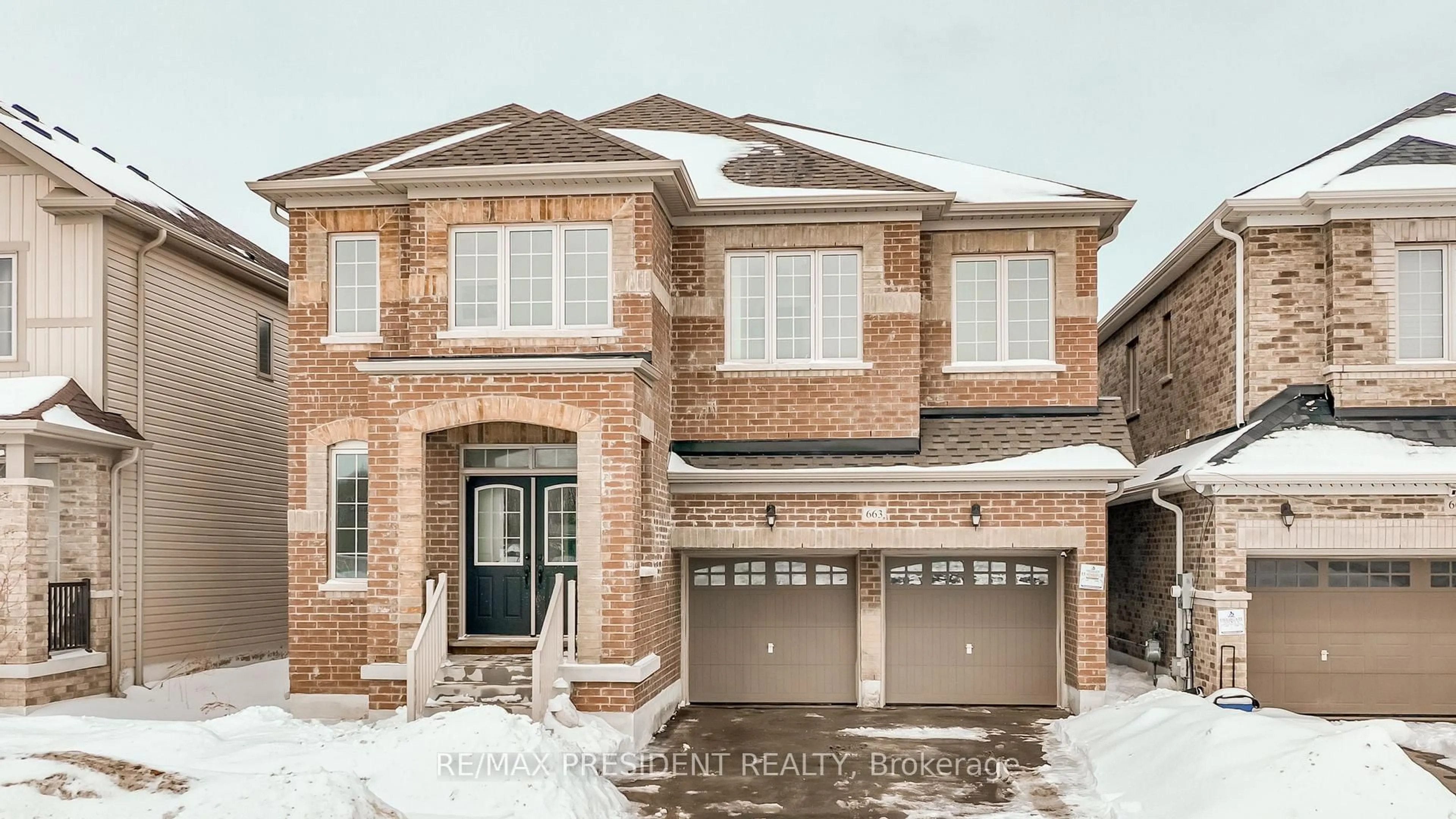 Home with brick exterior material, street for 663 ANISHINAABE Dr, Shelburne Ontario L9V 3Y5