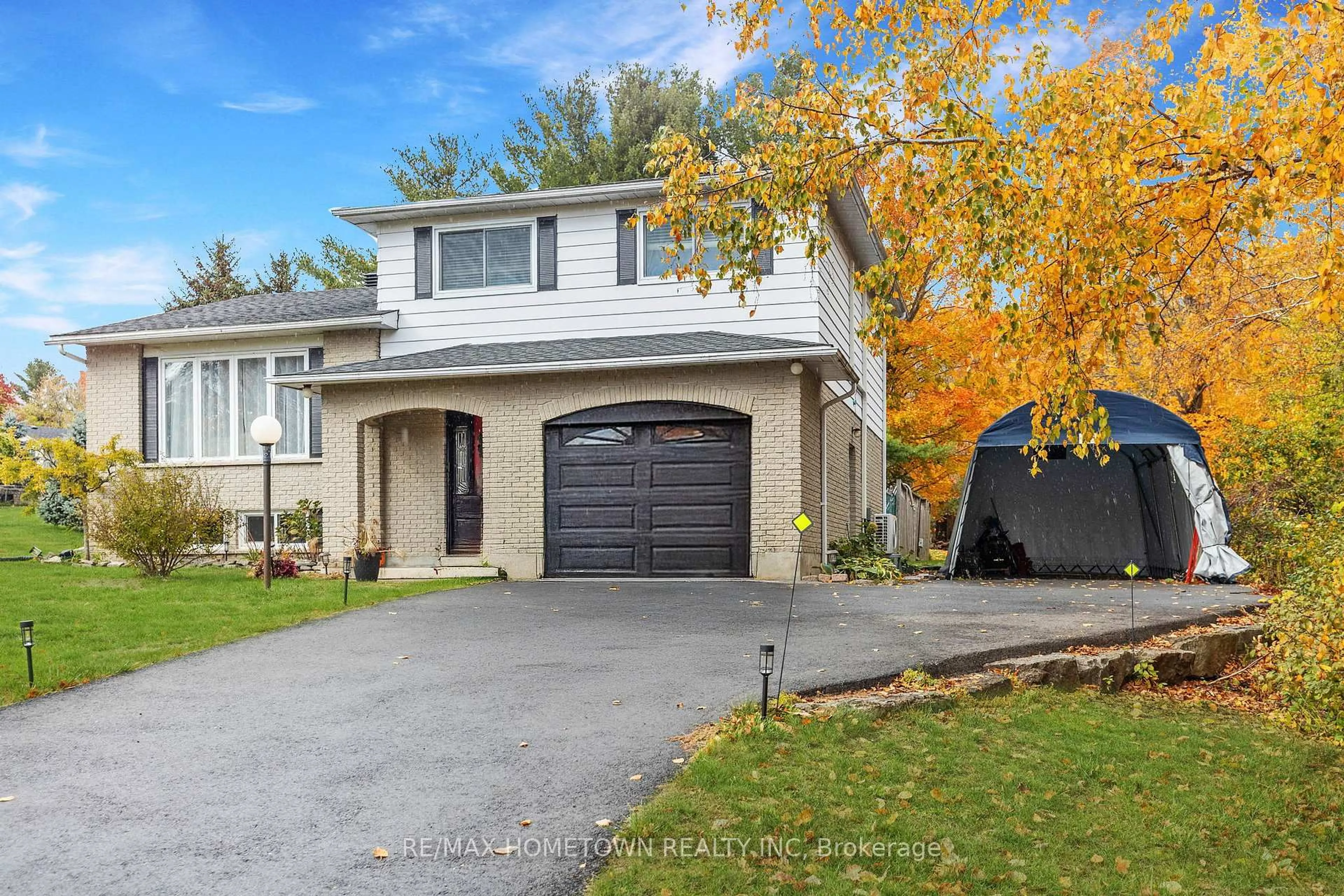 Home with vinyl exterior material, street for 4 Meikle Dr, Augusta Ontario K0E 1P0