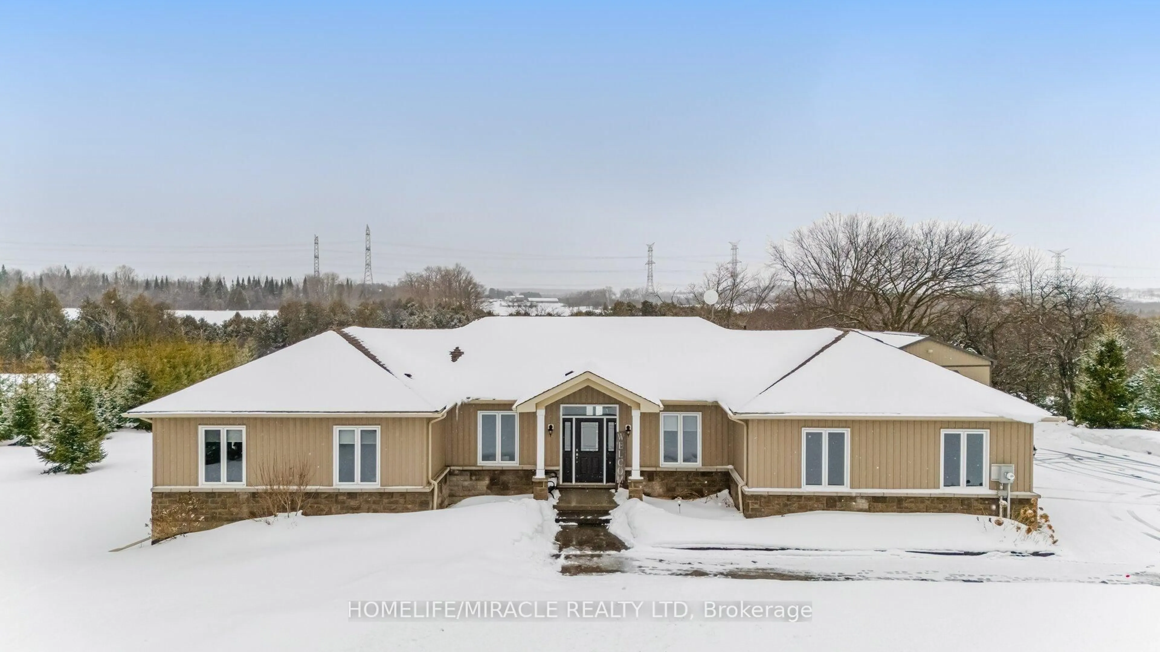 A pic from outside/outdoor area/front of a property/back of a property/a pic from drone, building for 112060 11th Line, East Garafraxa Ontario L9W 7A6