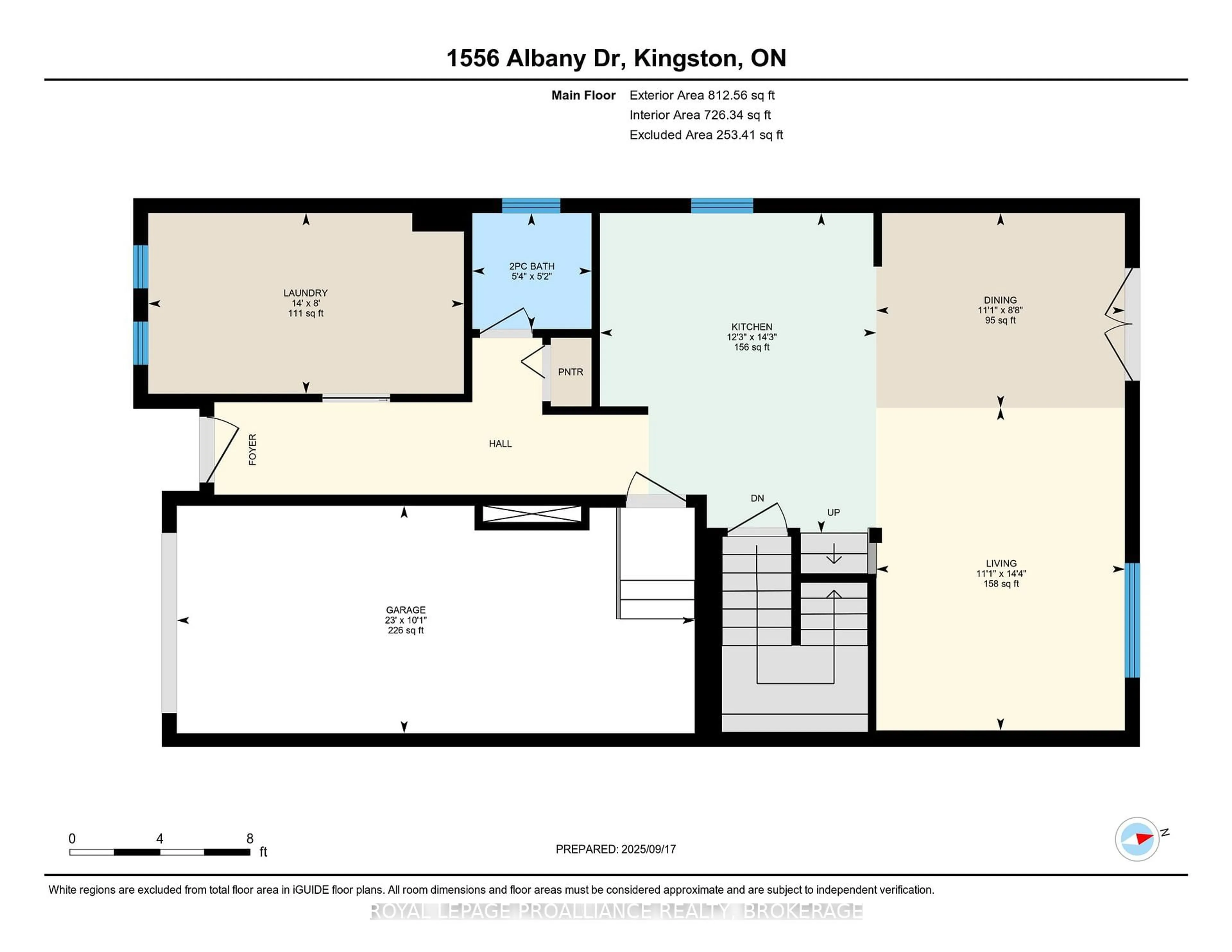 Floor plan for 1556 Albany Dr, Kingston Ontario K7P 0L9