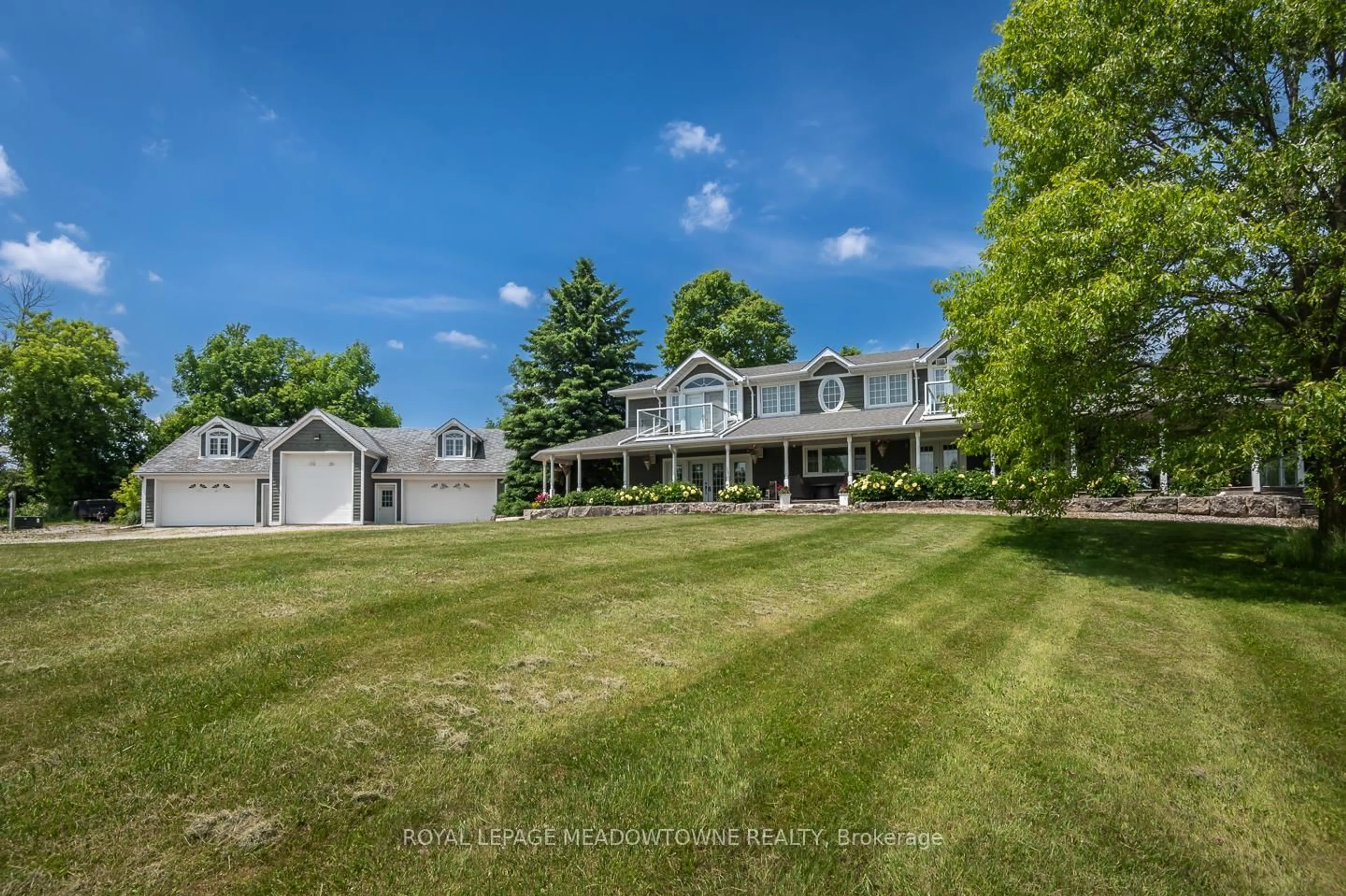 A pic from outside/outdoor area/front of a property/back of a property/a pic from drone, street for 5169 Wellington 125 Rd, Erin Ontario L7J 2L8
