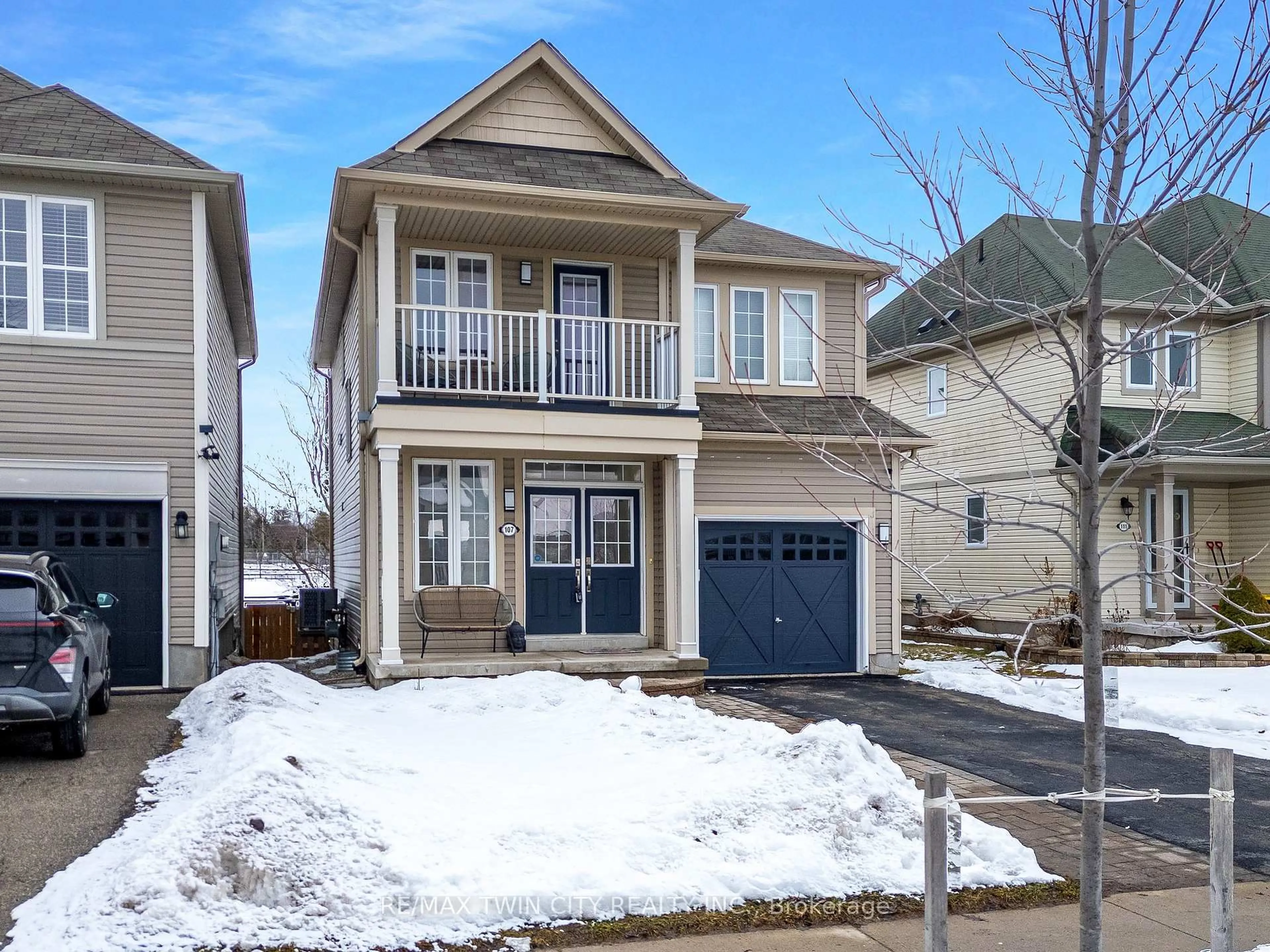 Home with vinyl exterior material, street for 107 Norwich Rd, Woolwich Ontario N0B 1M0