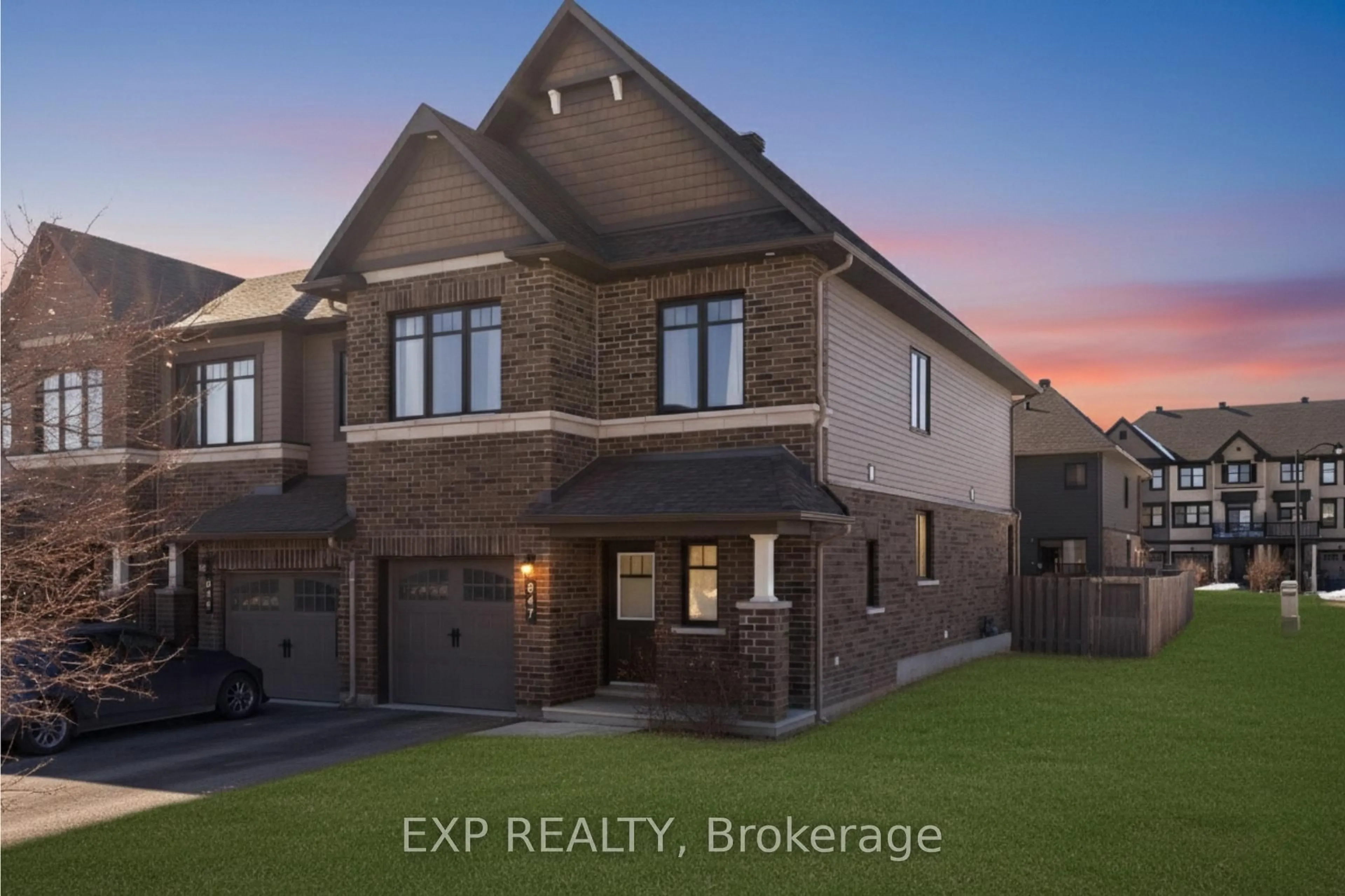 Home with brick exterior material, street for 647 Petrichor Cres, Ottawa Ontario K4A 0Y4