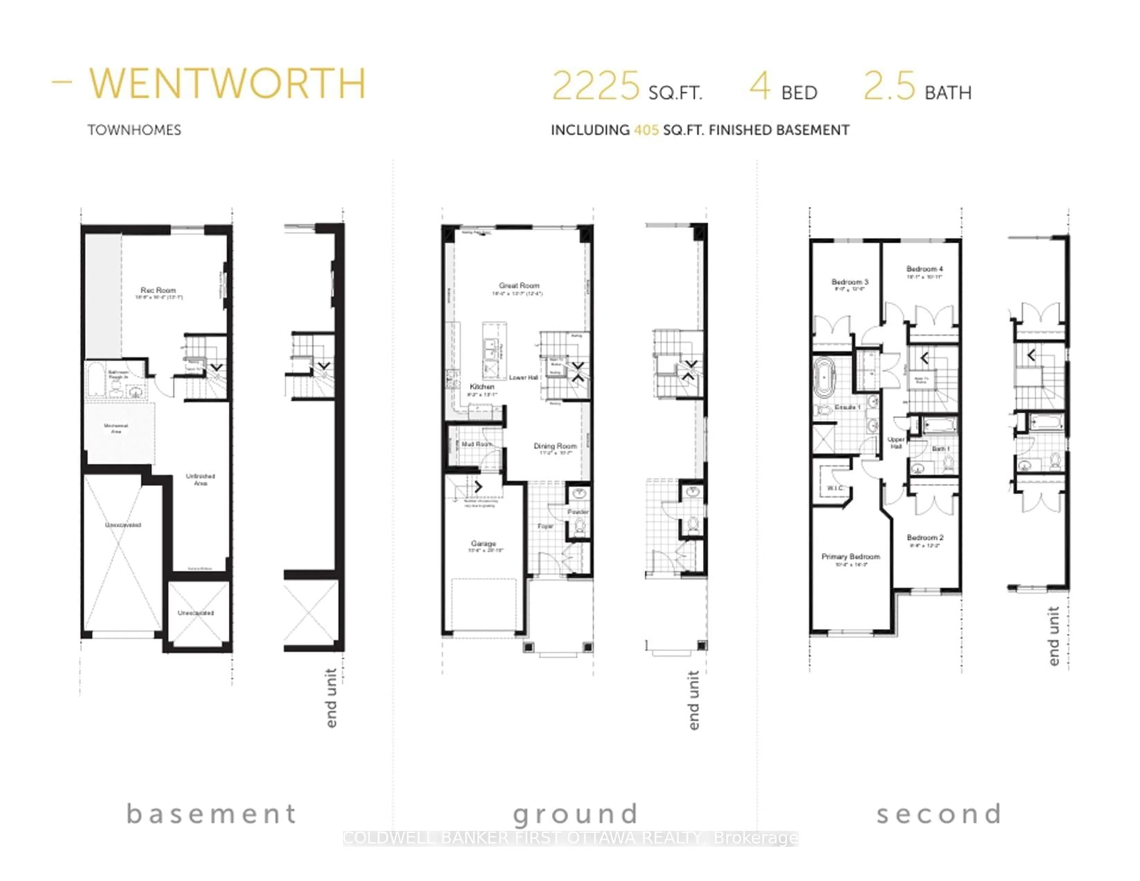 Floor plan for 461 SHUTTLEWORTH Dr, Ottawa Ontario K1T 0T6
