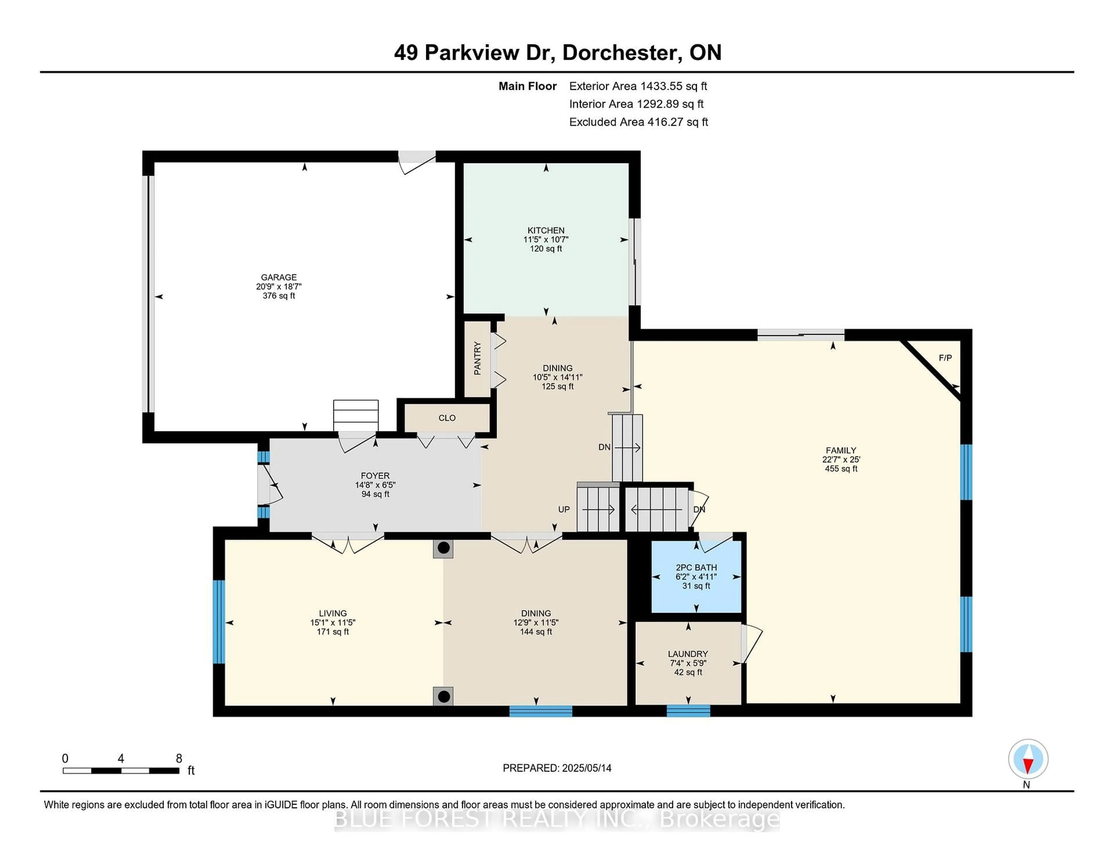 Floor plan for 49 Parkview Dr, Thames Centre Ontario N0L 1G2
