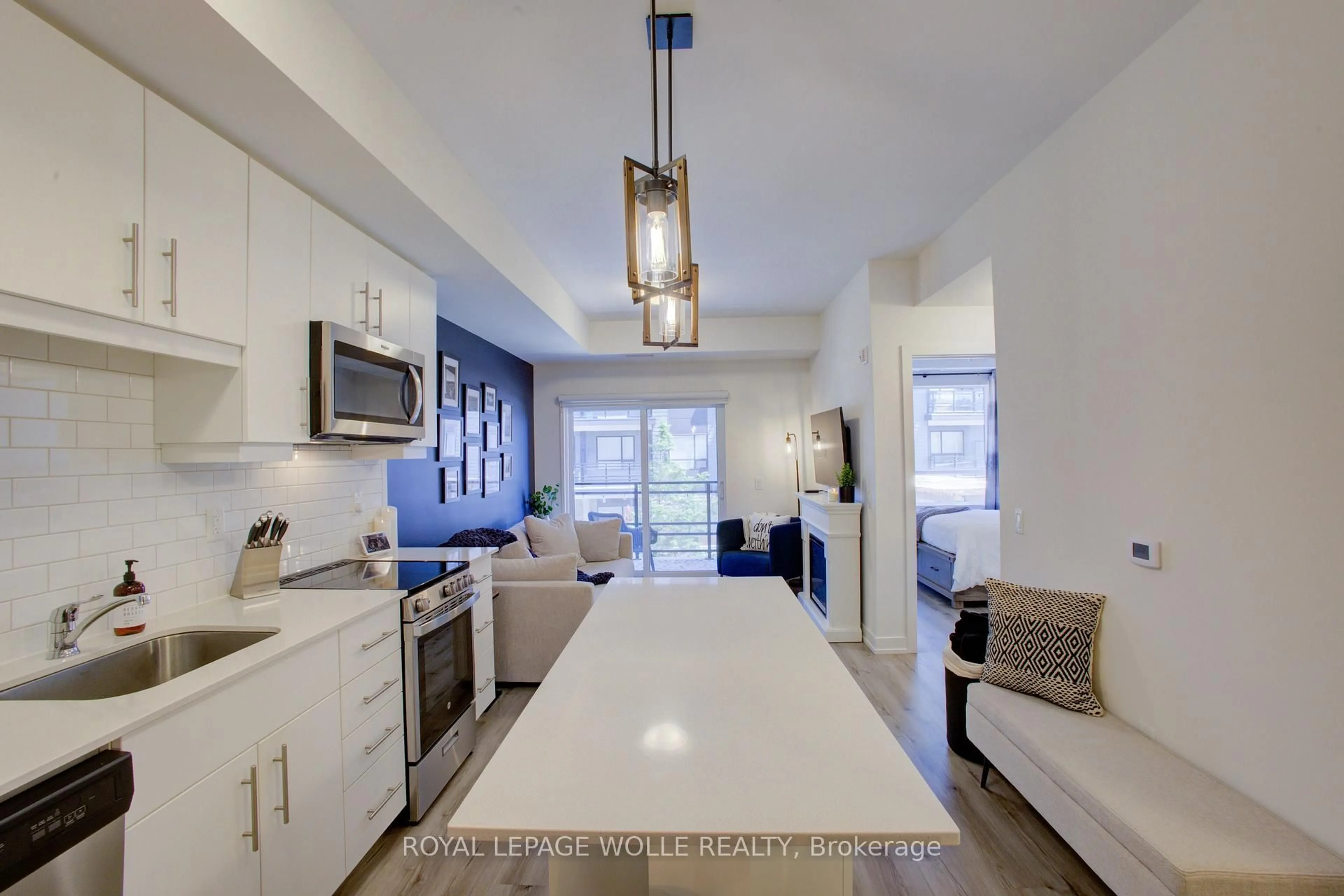 Open concept kitchen, unknown for 243 Northfield Dr ##208, Waterloo Ontario N2K 0H2