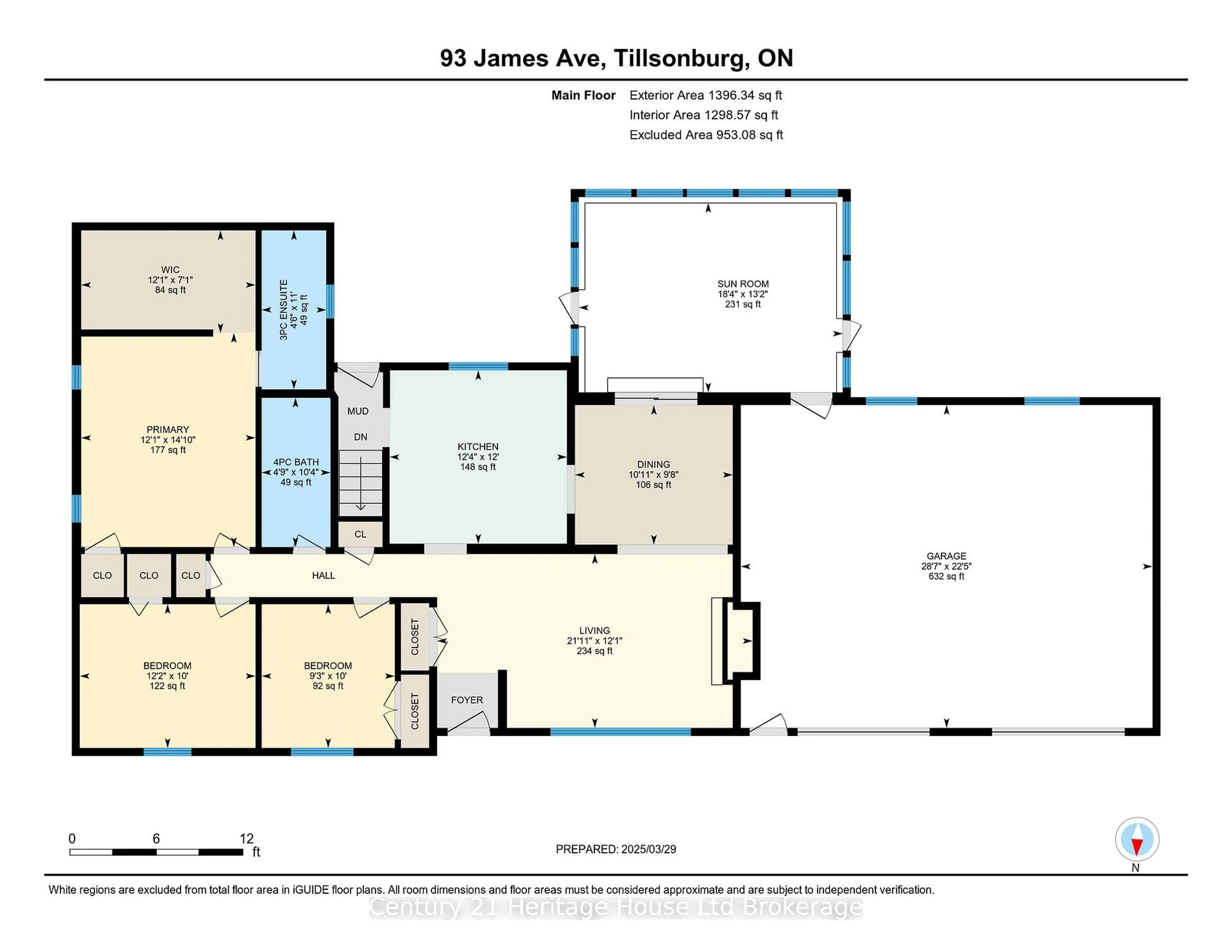 Floor plan for 93 James Ave, Tillsonburg Ontario N4G 1A7